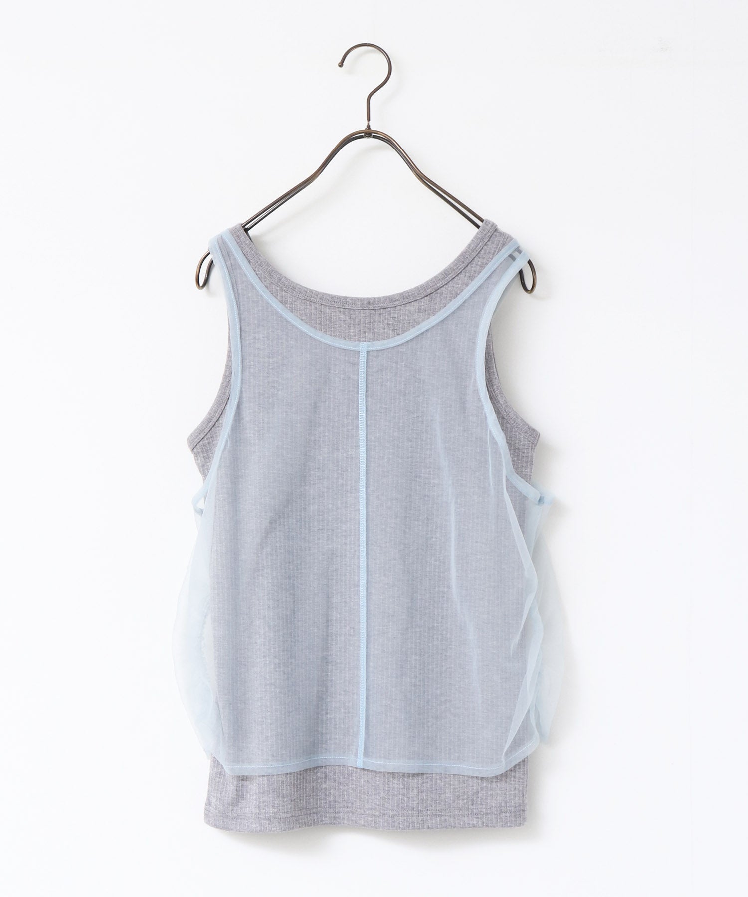 TULLE LAYERED TANK TOP