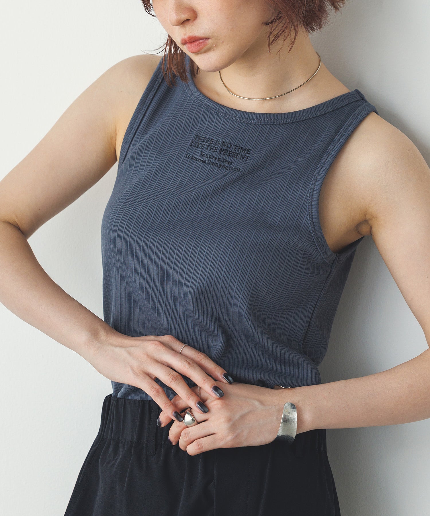 LOGO EMBROIDERY TANK TOP
