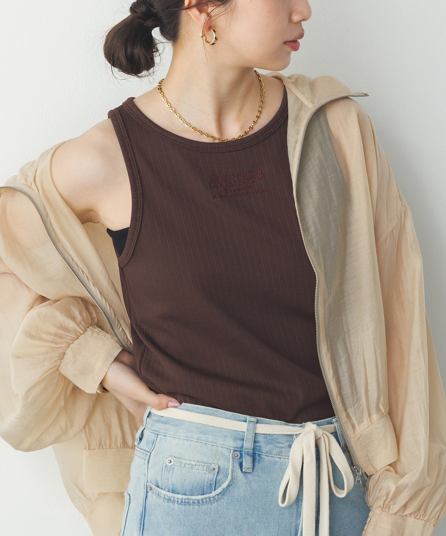 LOGO EMBROIDERY TANK TOP