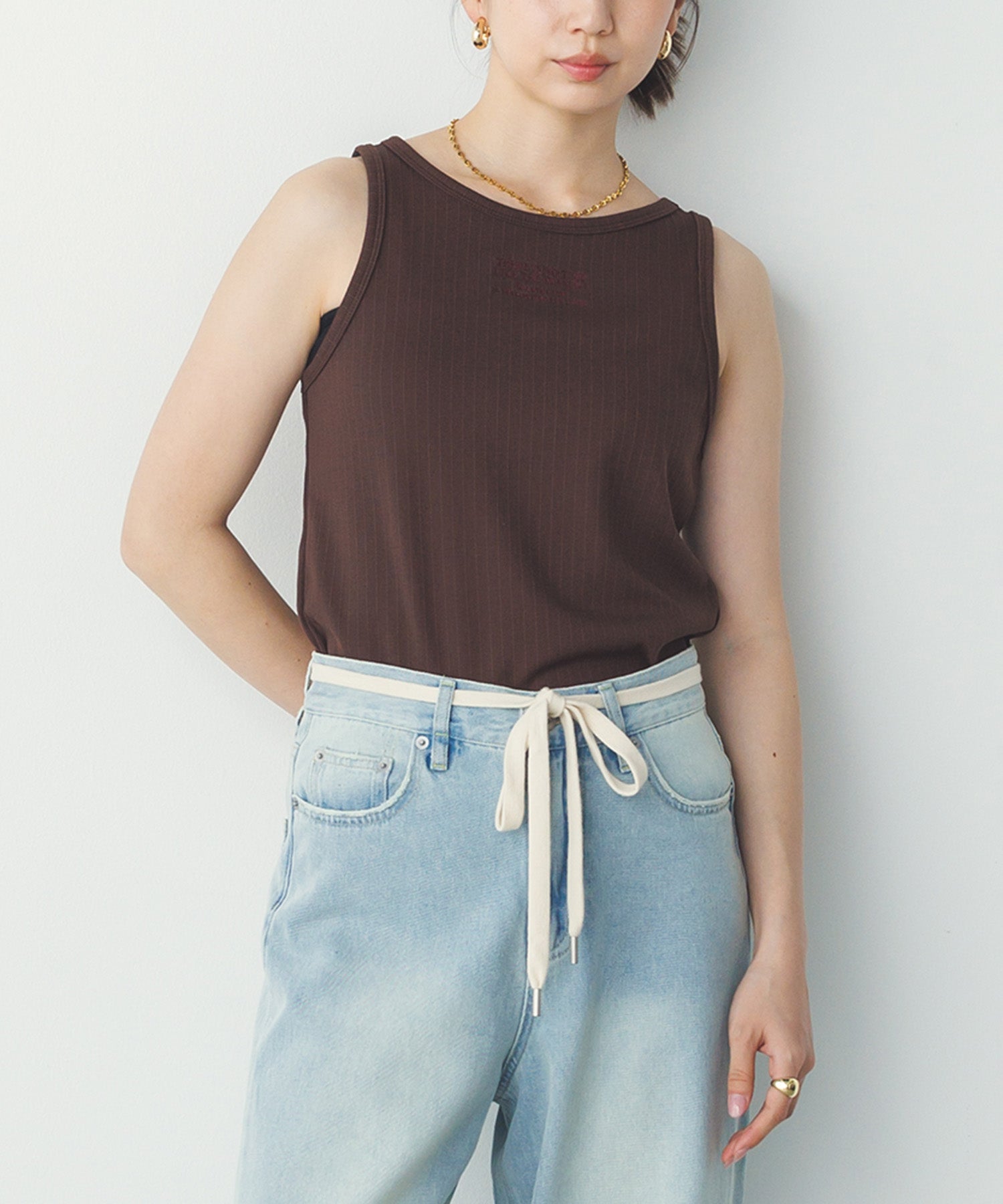 LOGO EMBROIDERY TANK TOP