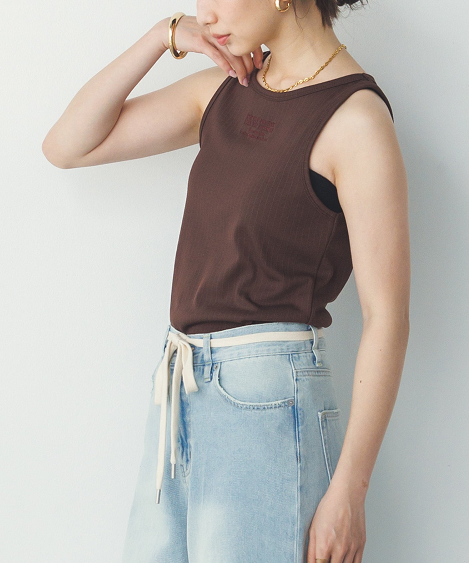 LOGO EMBROIDERY TANK TOP