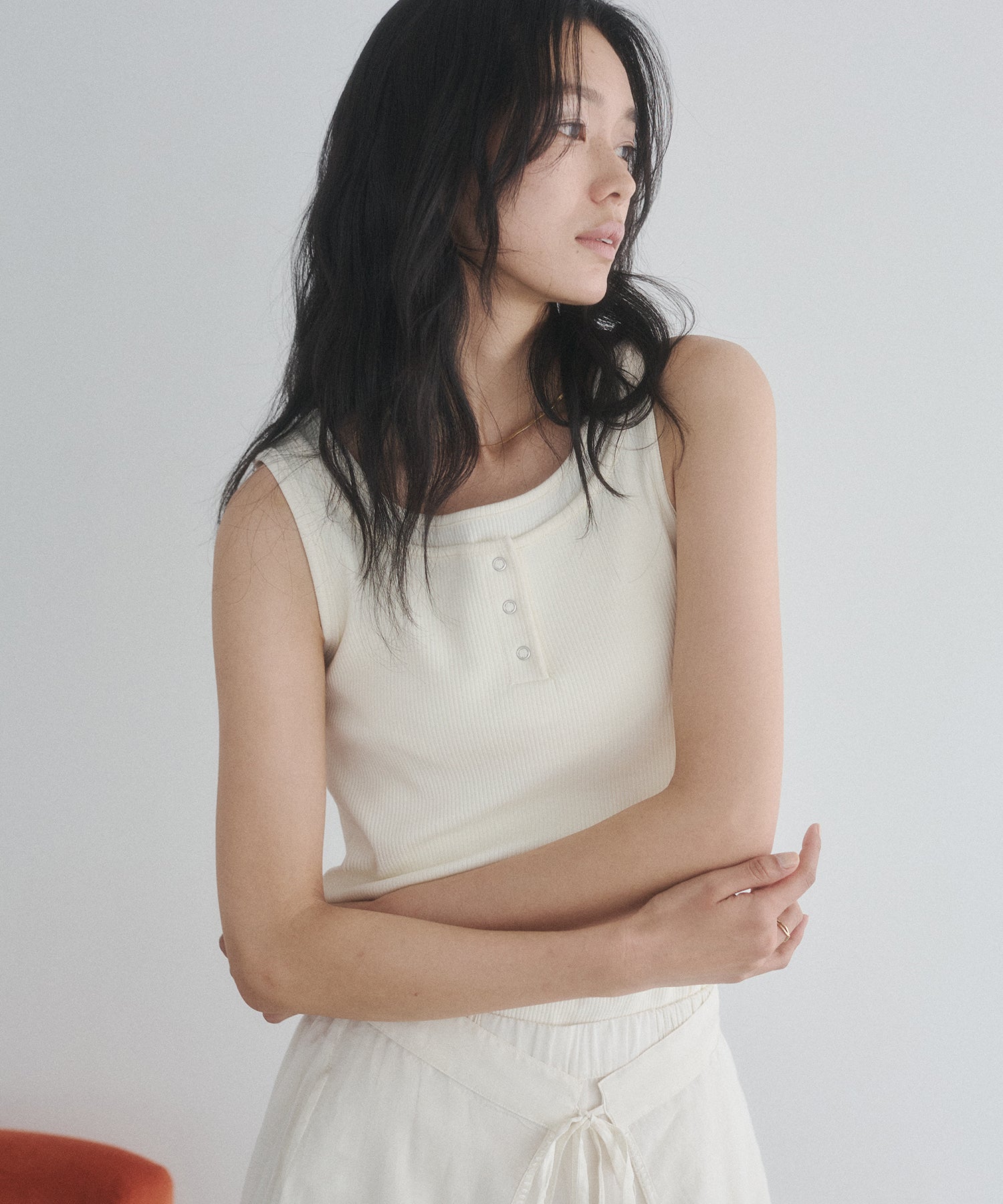 LAYERED RIBBED TANK TOP