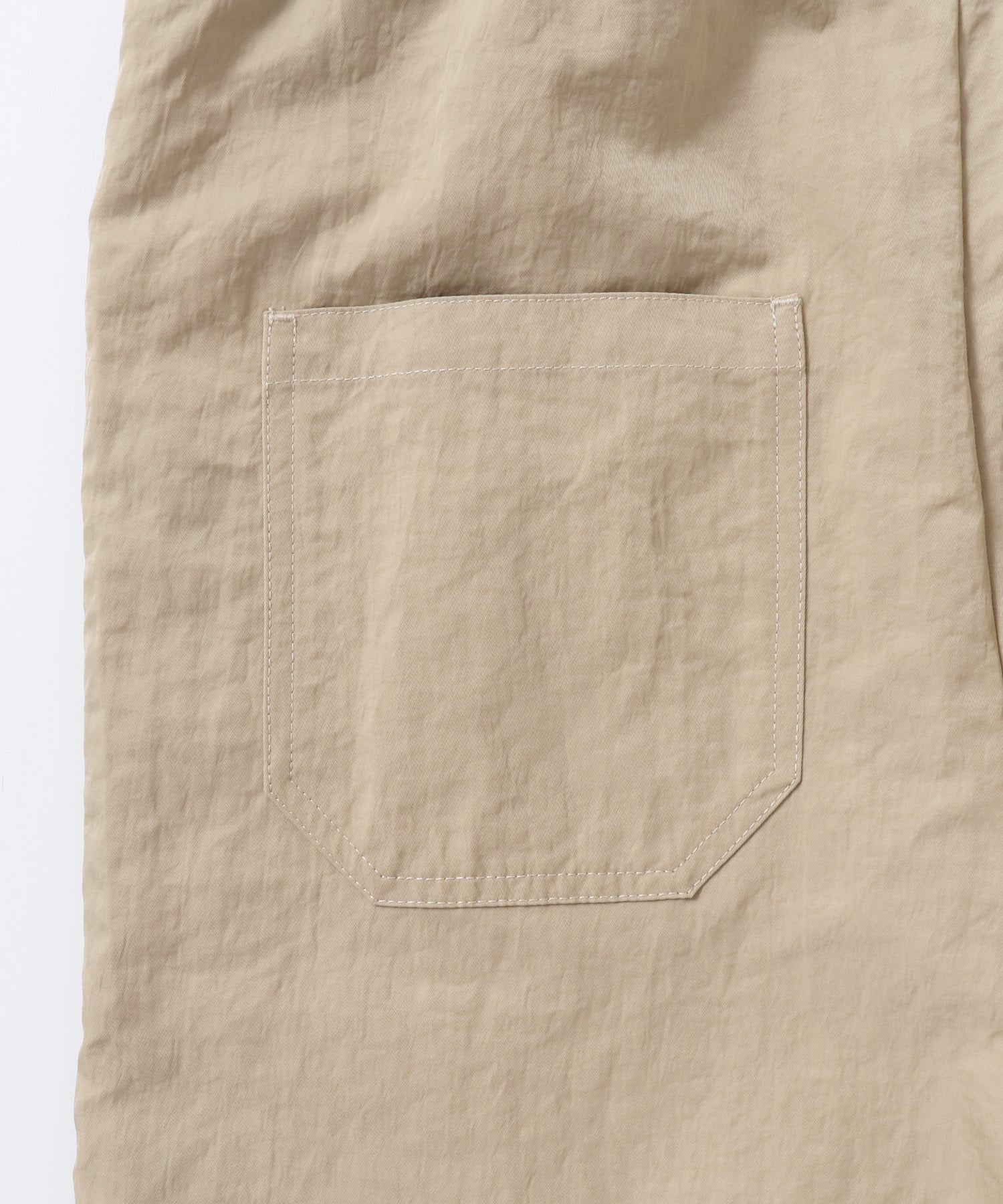 フロントジップ ウエストギャザー サロペット