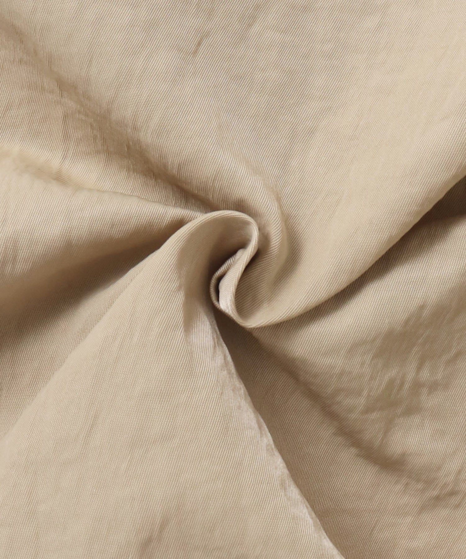 フロントジップ ウエストギャザー サロペット