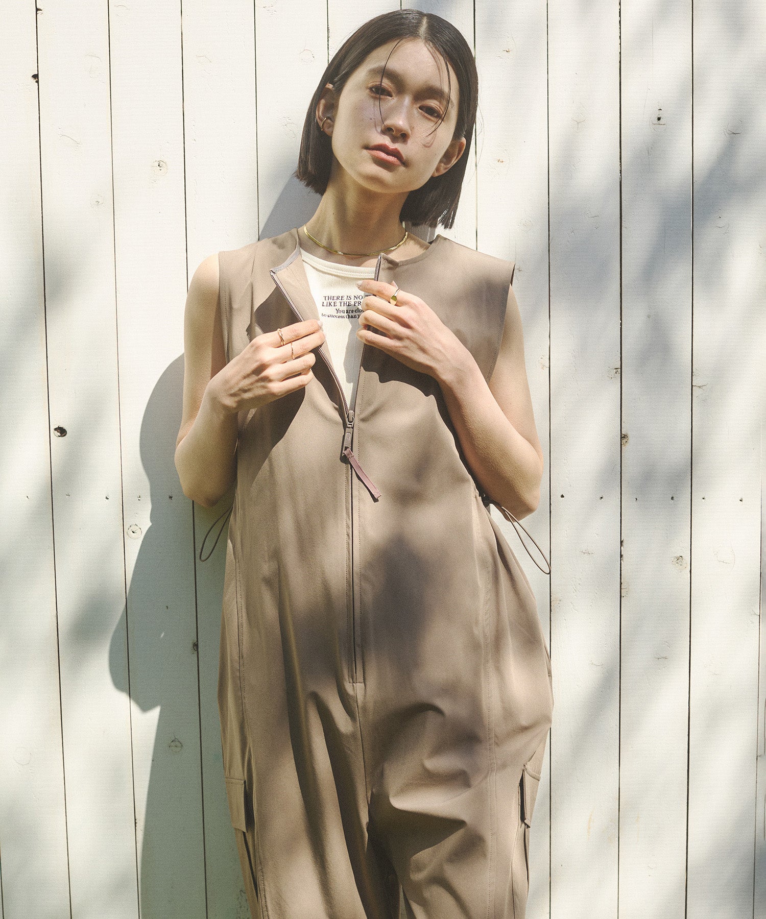 SIDE GATHER JUMPSUIT