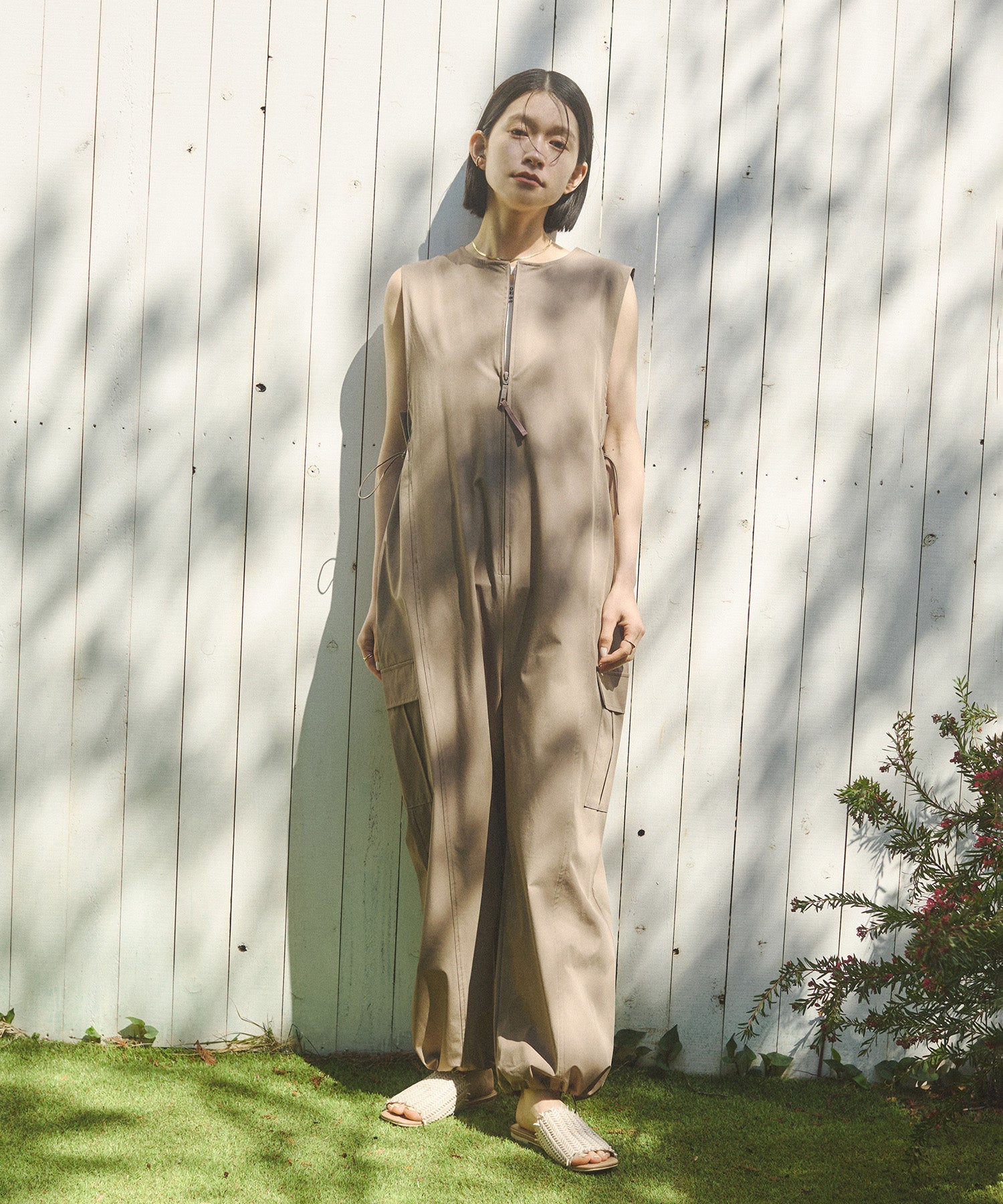 SIDE GATHER JUMPSUIT