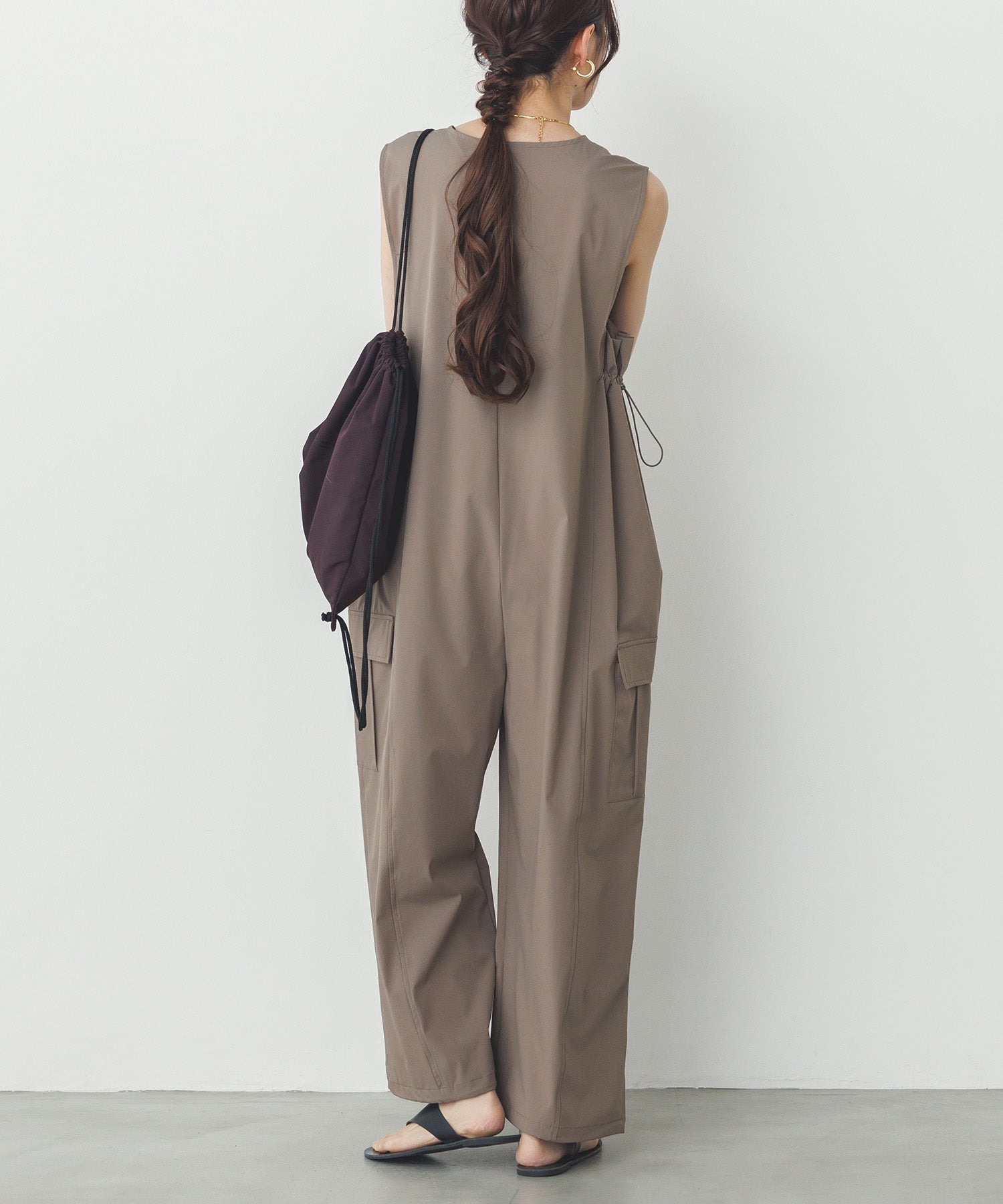 SIDE GATHER JUMPSUIT