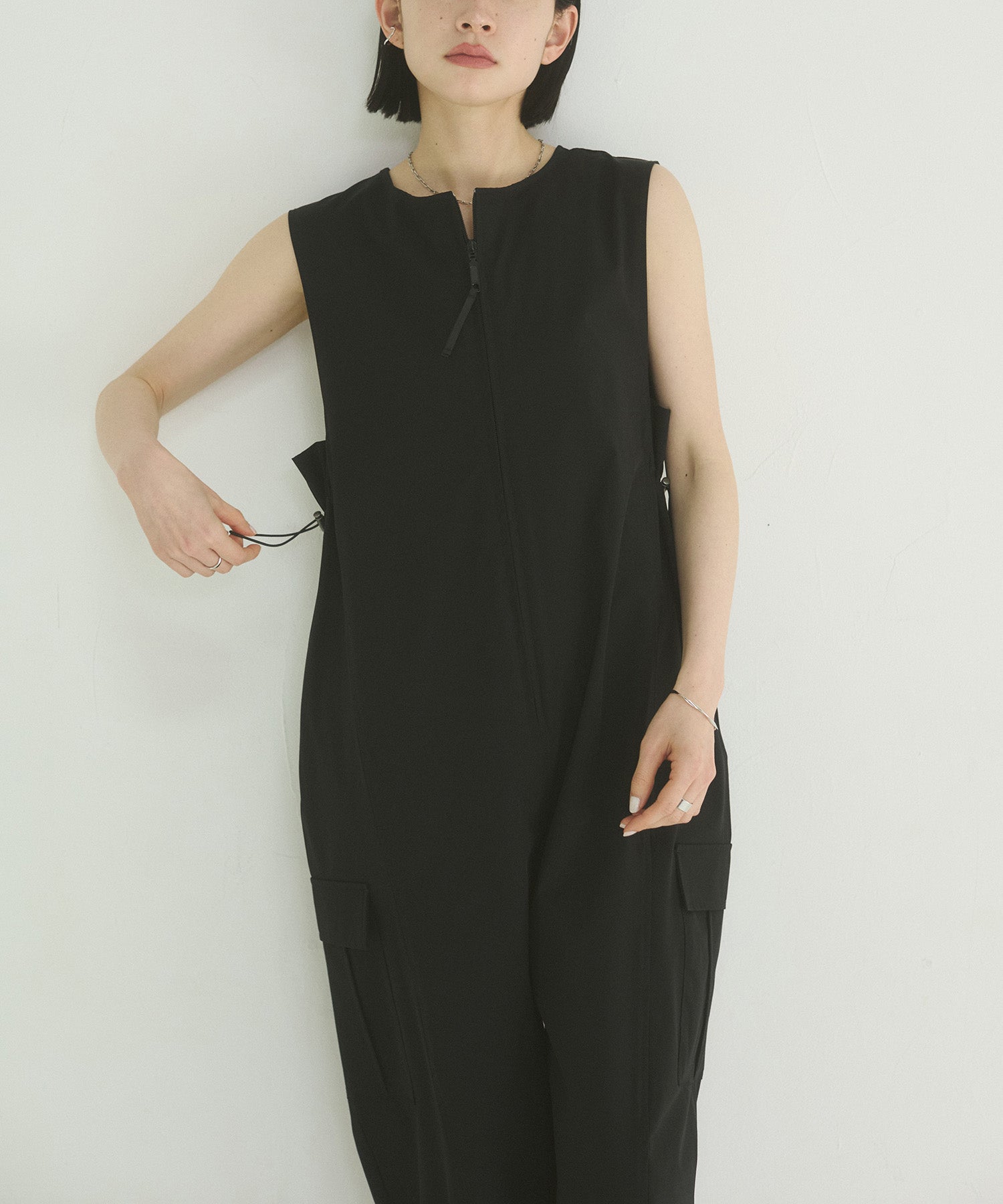 SIDE GATHER JUMPSUIT
