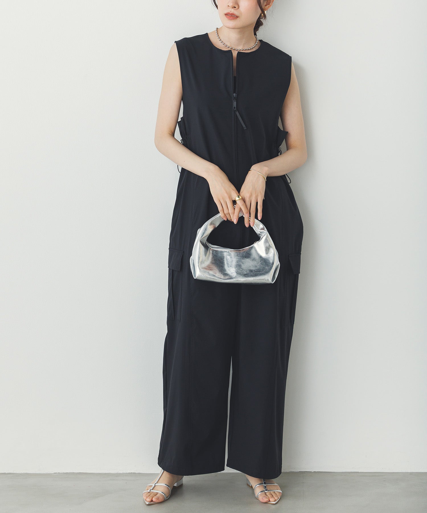 SIDE GATHER JUMPSUIT