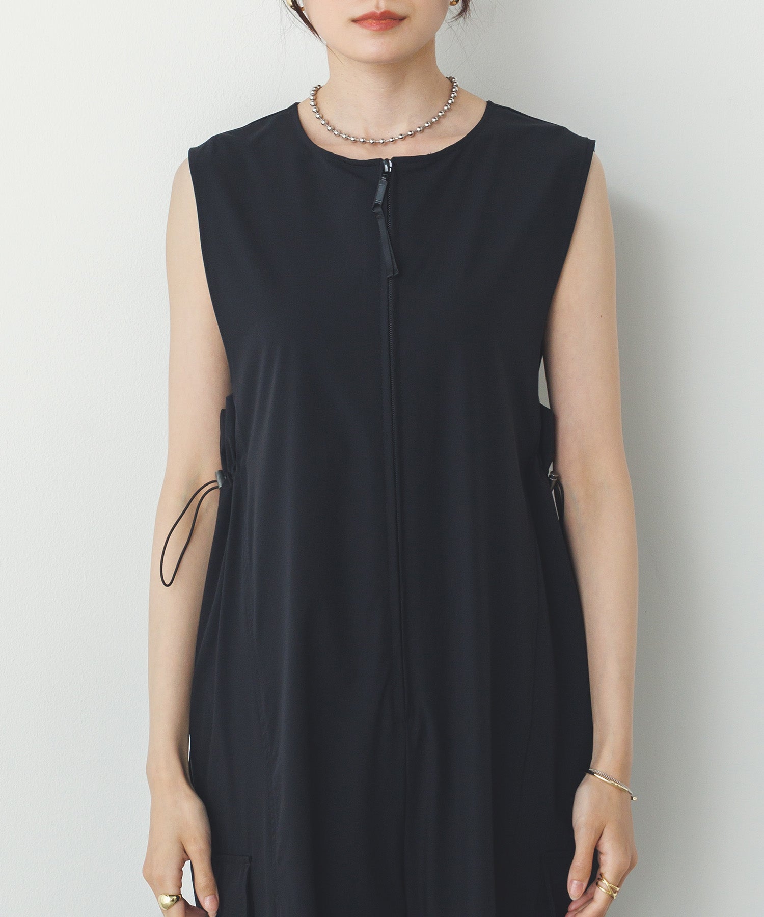 SIDE GATHER JUMPSUIT