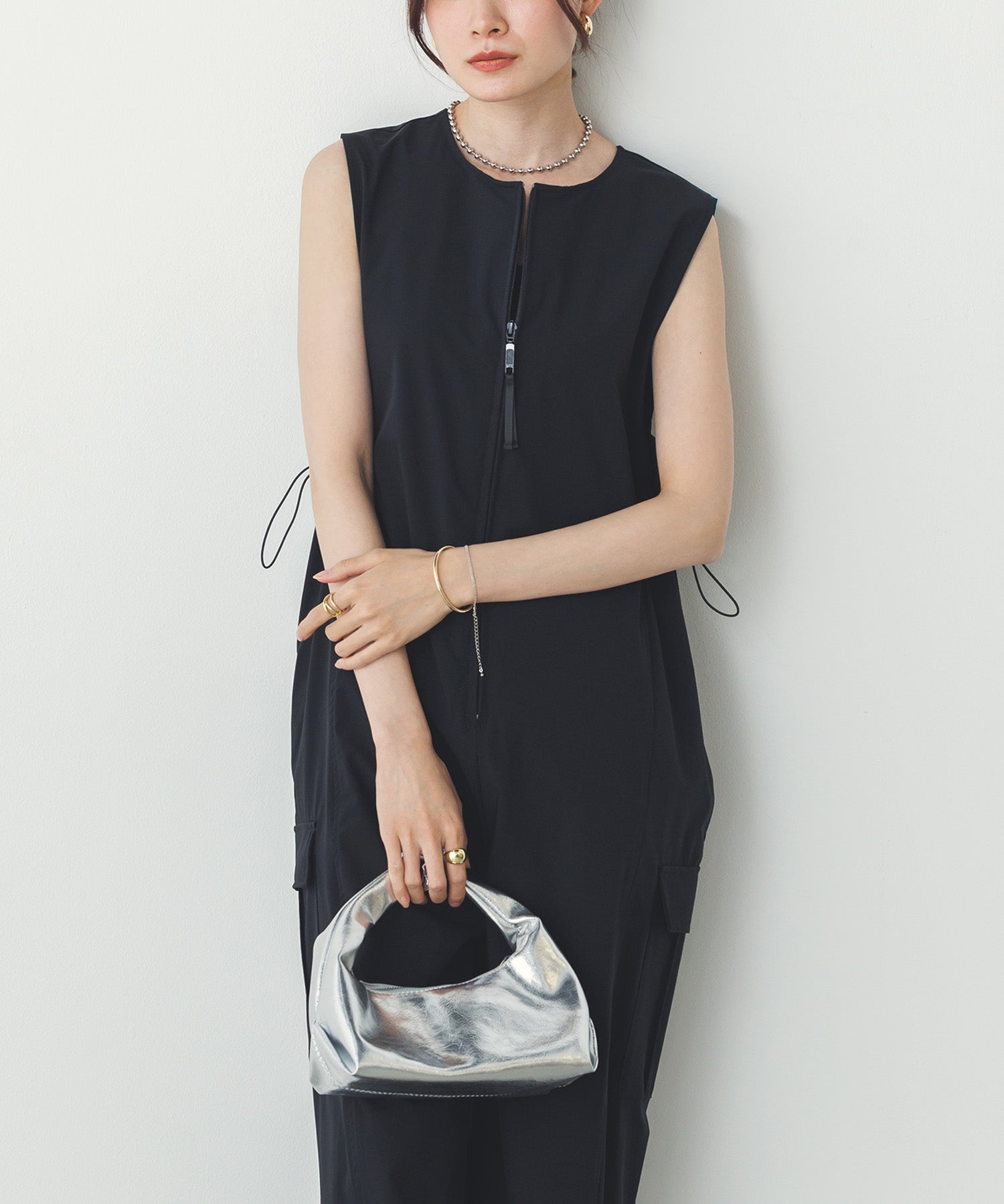 SIDE GATHER JUMPSUIT