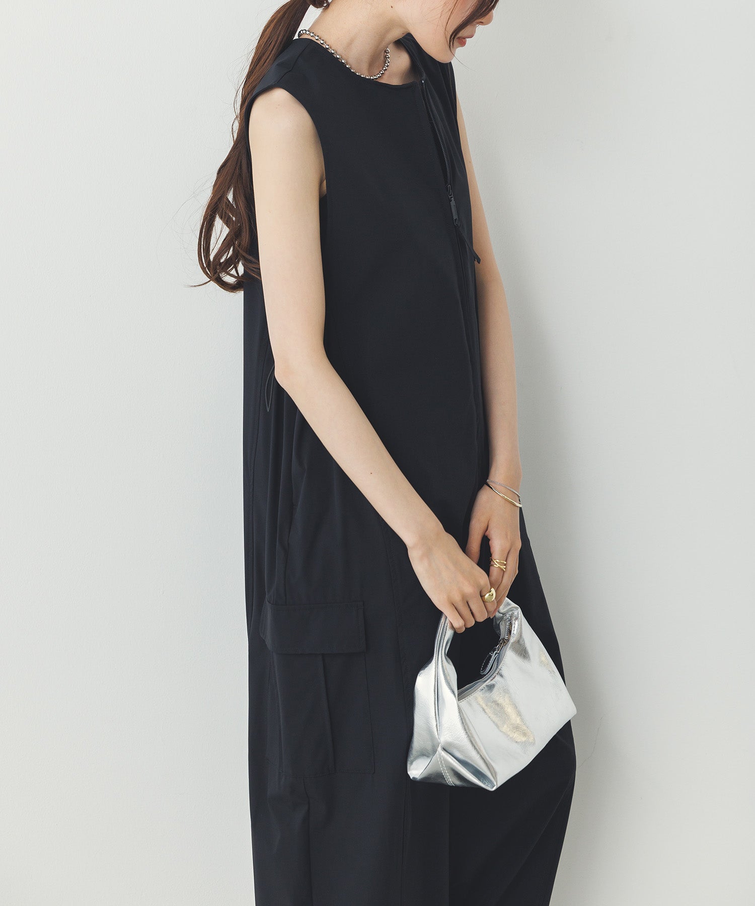 SIDE GATHER JUMPSUIT