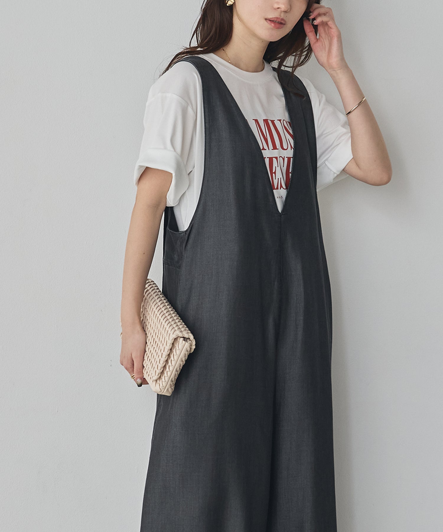 REVERSIBLE TENCEL DENIM OVERALLS