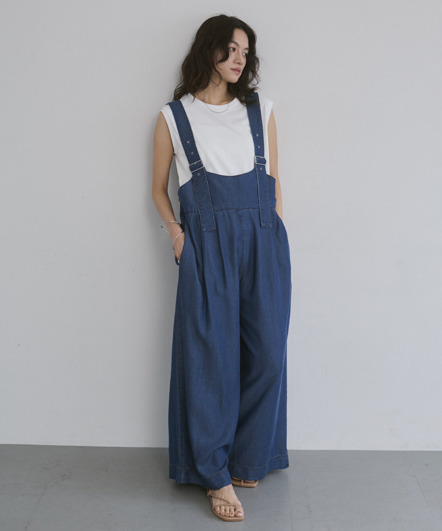 REVERSIBLE TENCEL DENIM OVERALLS