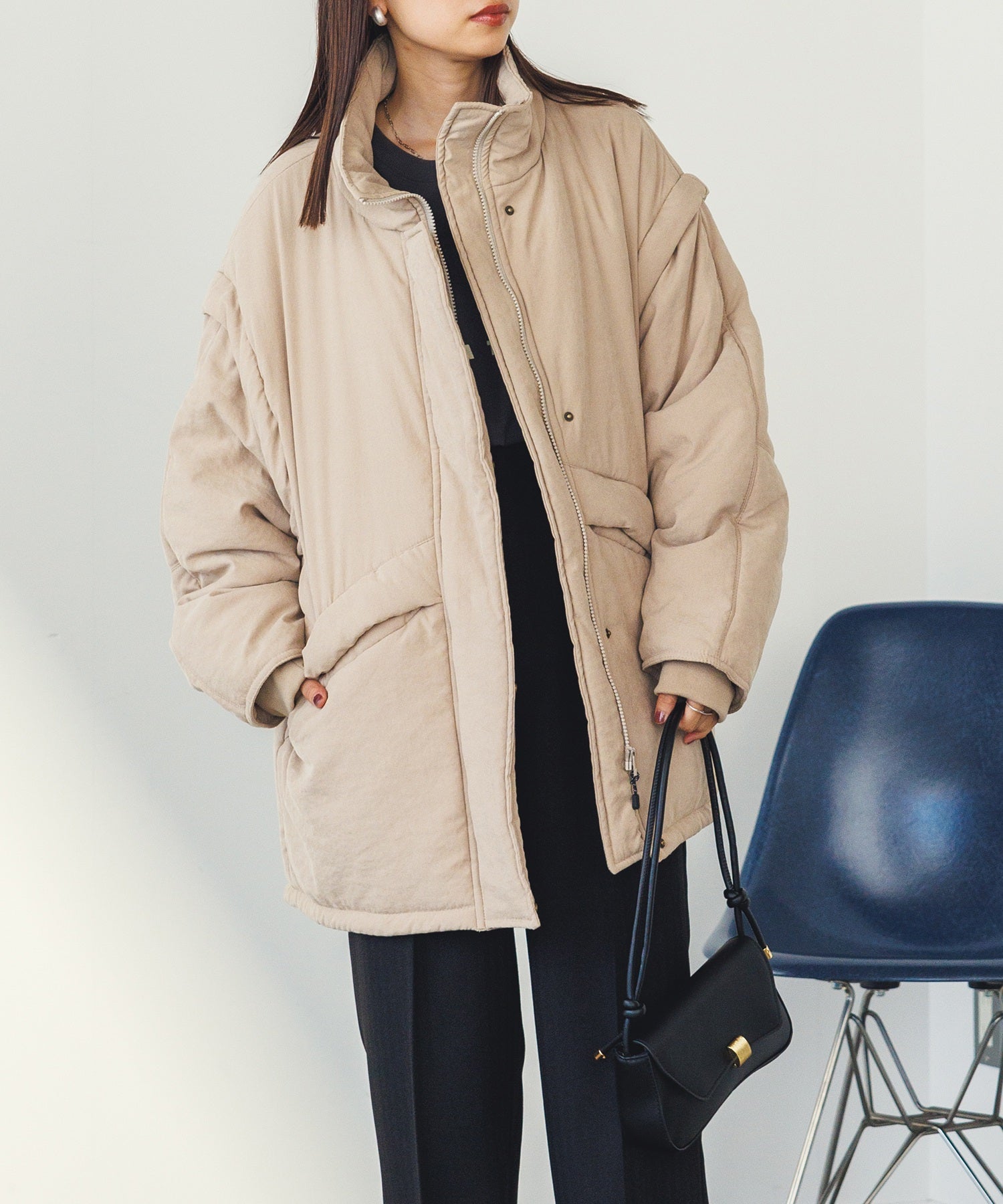 袖取り外しモッズコート