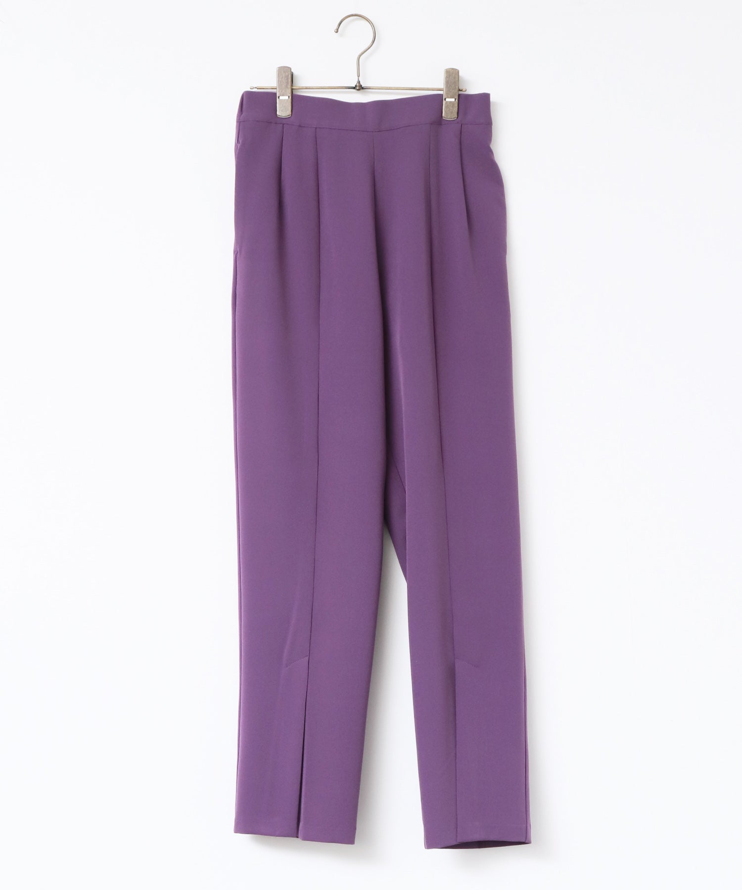 【ストレッチ】センターベンツ テーパードパンツ