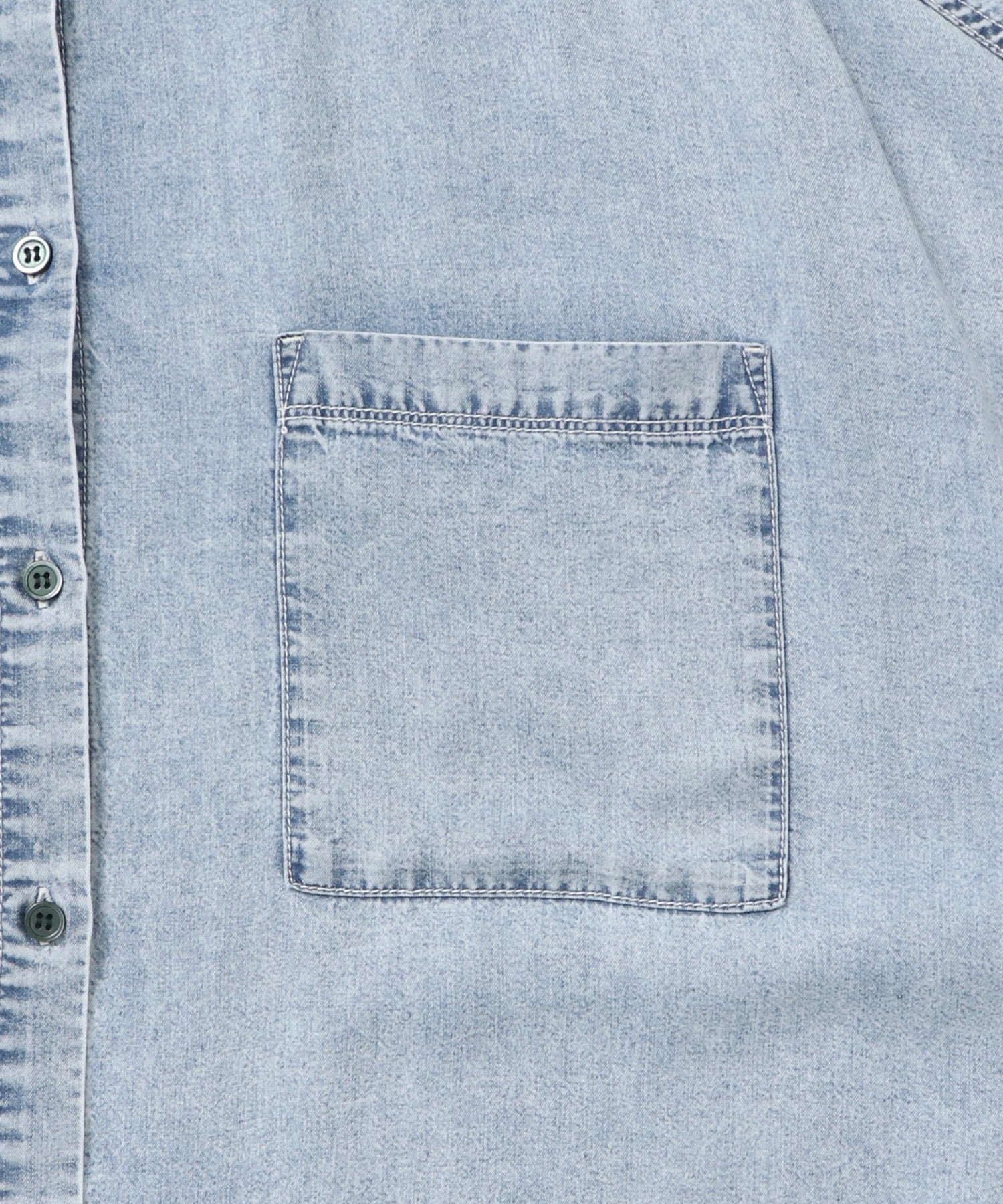 TENCEL DENIM HALF SLEEVE OVERSHIRT