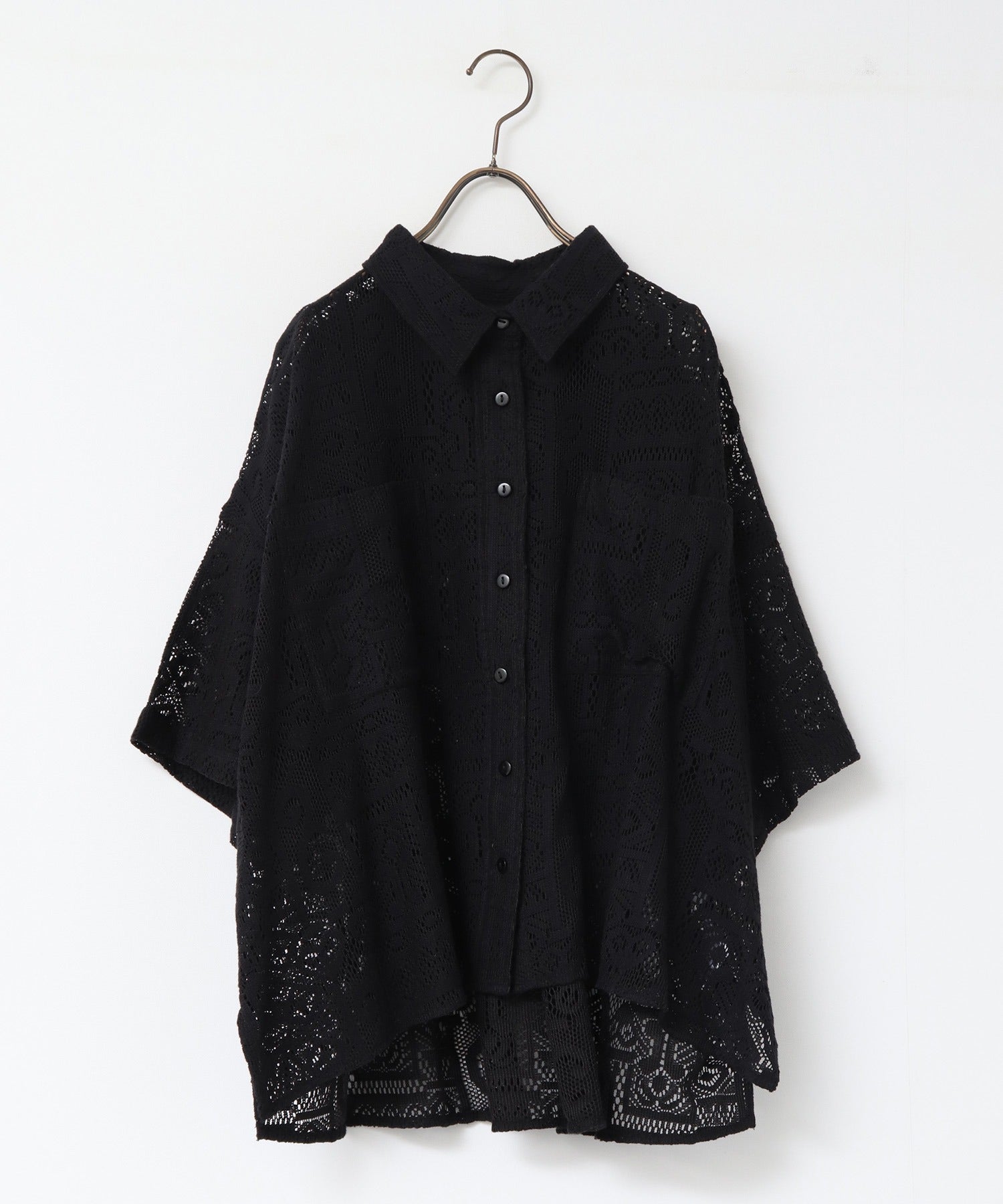 LACE SHORT-SLEEVE SHIRT