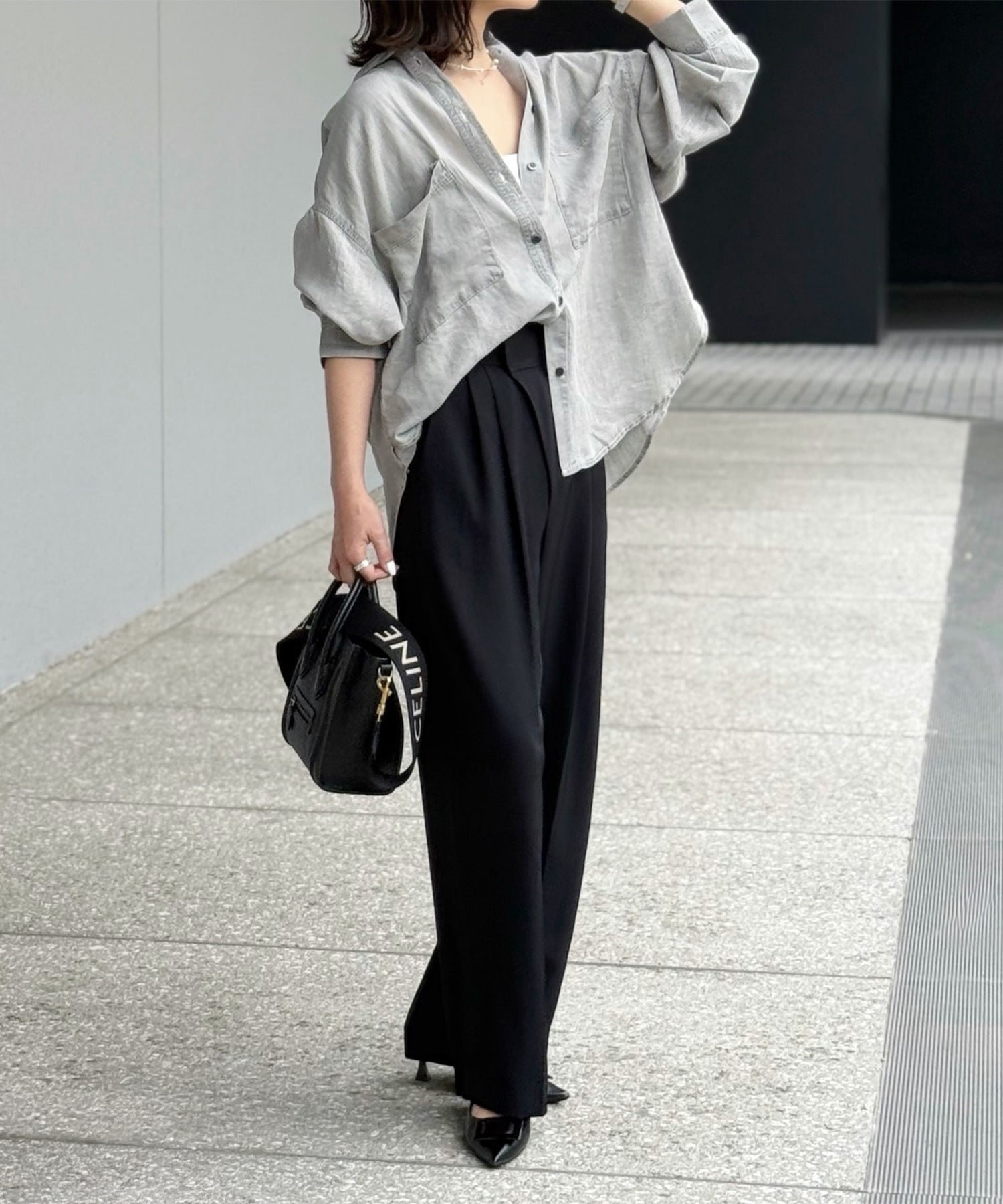 [LIMITED] TENCEL DENIM PIECE-DYED OVERSHIRT