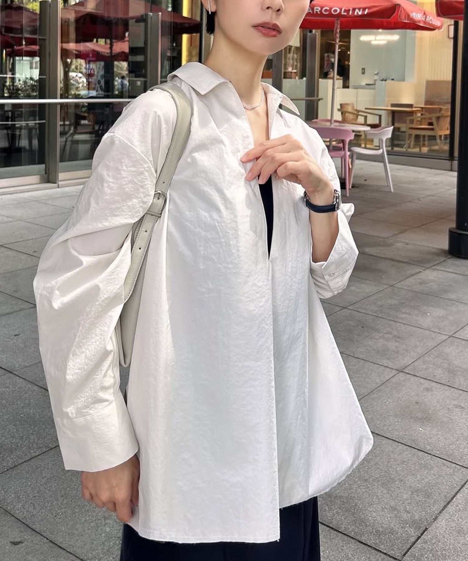 LIMITED] BROAD/TENCEL DENIM SKIPPER SHIRT