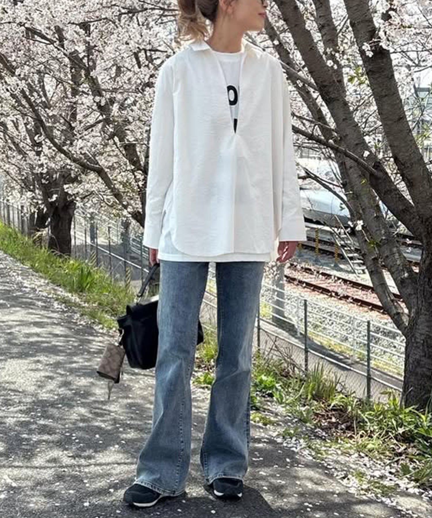 [LIMITED] BROAD/TENCEL DENIM SKIPPER SHIRT