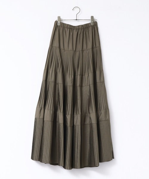 【新色追加】プリーツティアードスカート