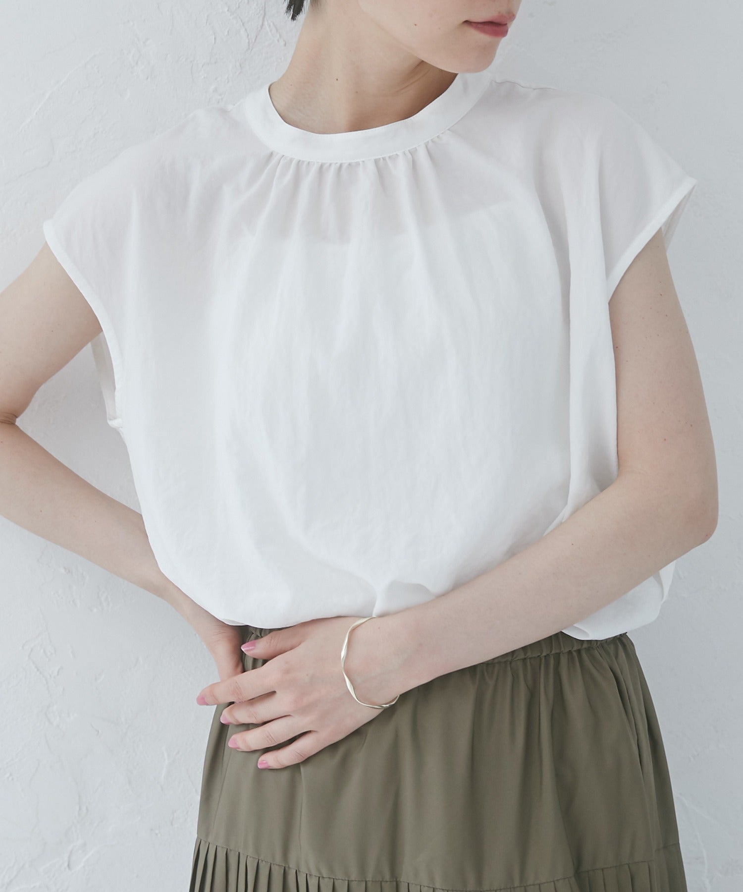 フレンチスリーブシャツ