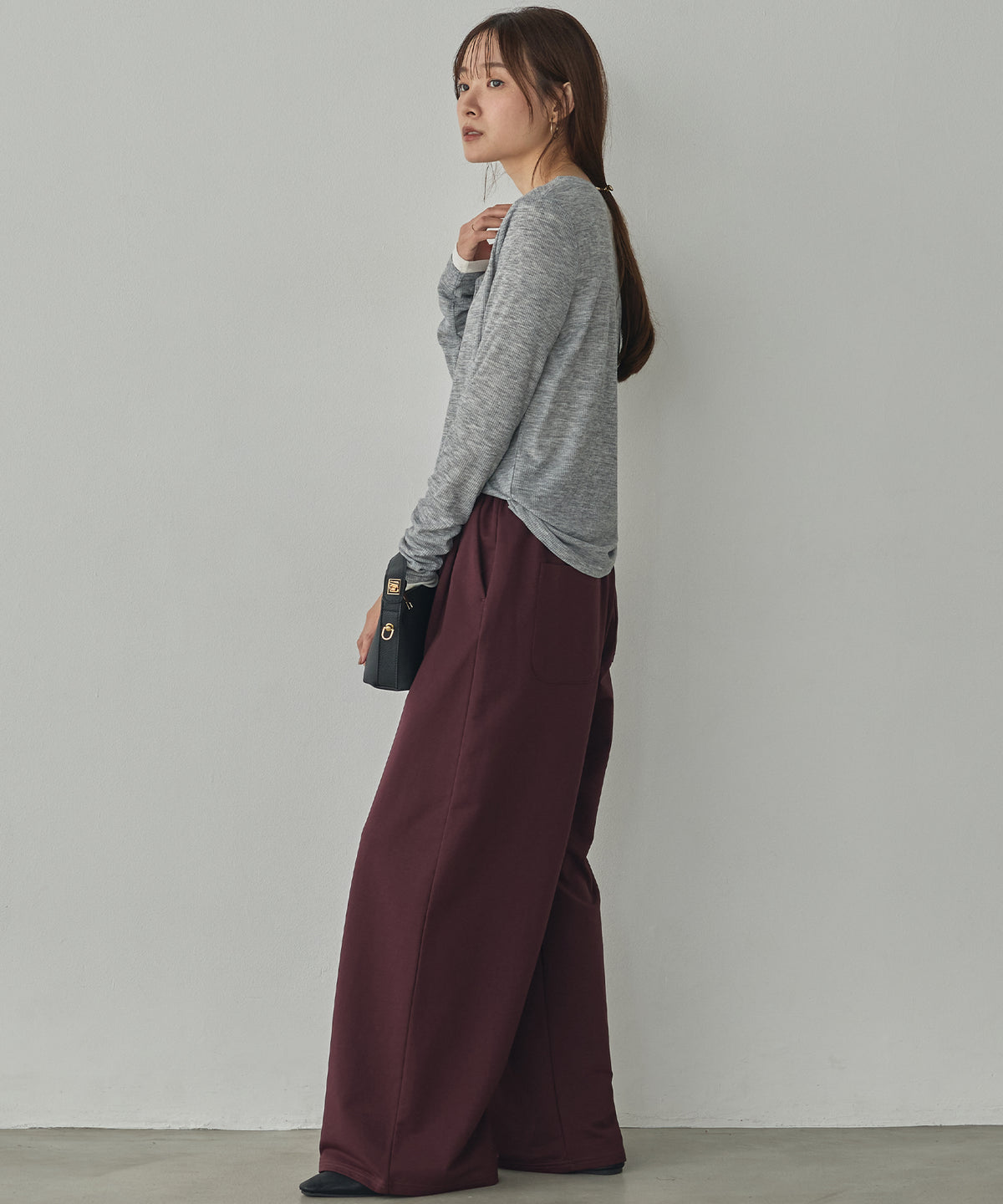 HENRY-NECK LAYERED TOPS