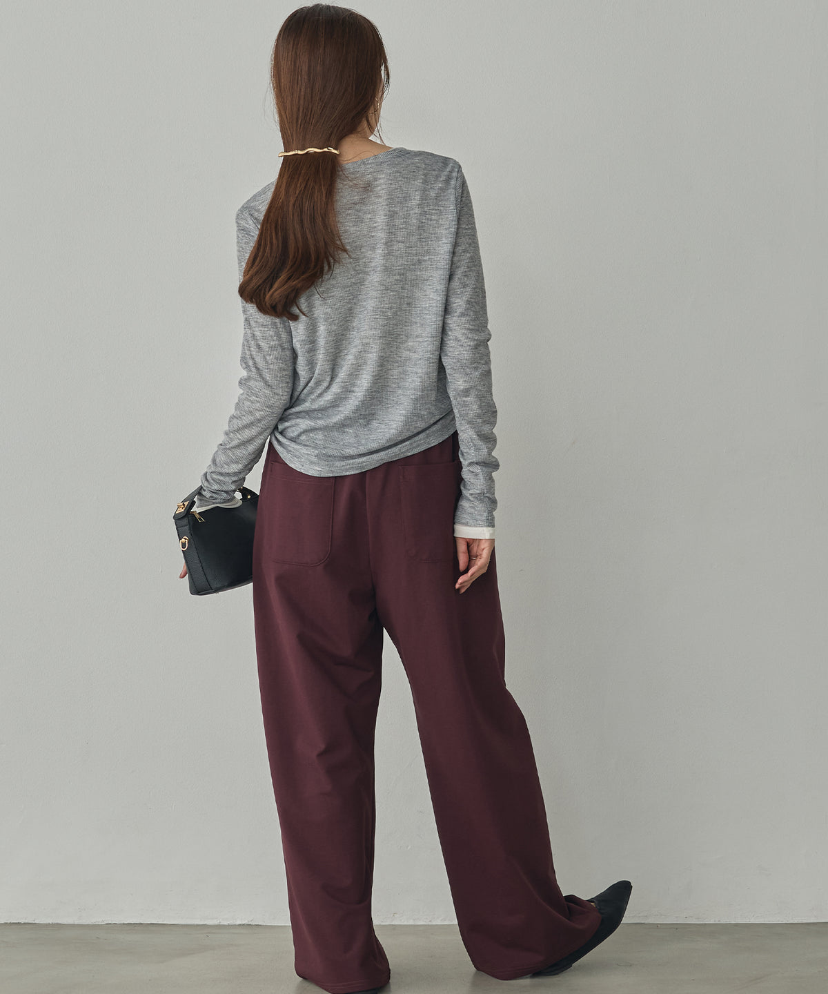 HENRY-NECK LAYERED TOPS