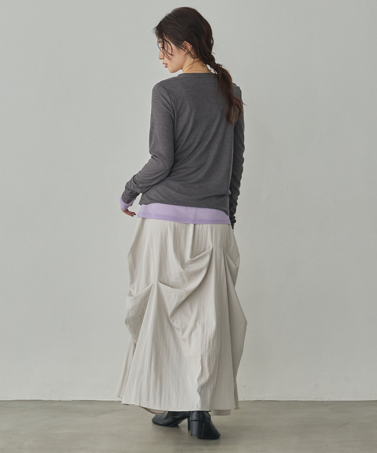 HENRY-NECK LAYERED TOPS
