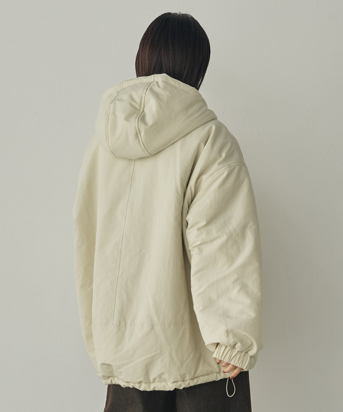 COTTON-LIKE HOODIE COAT
