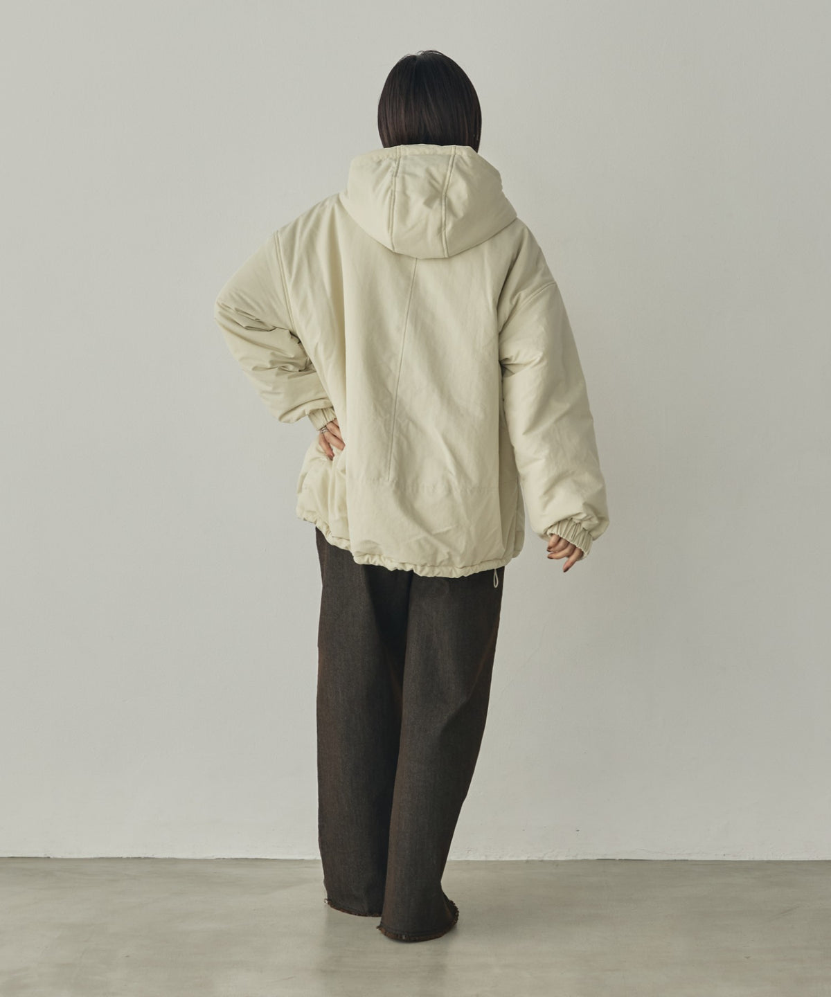 COTTON-LIKE HOODIE COAT