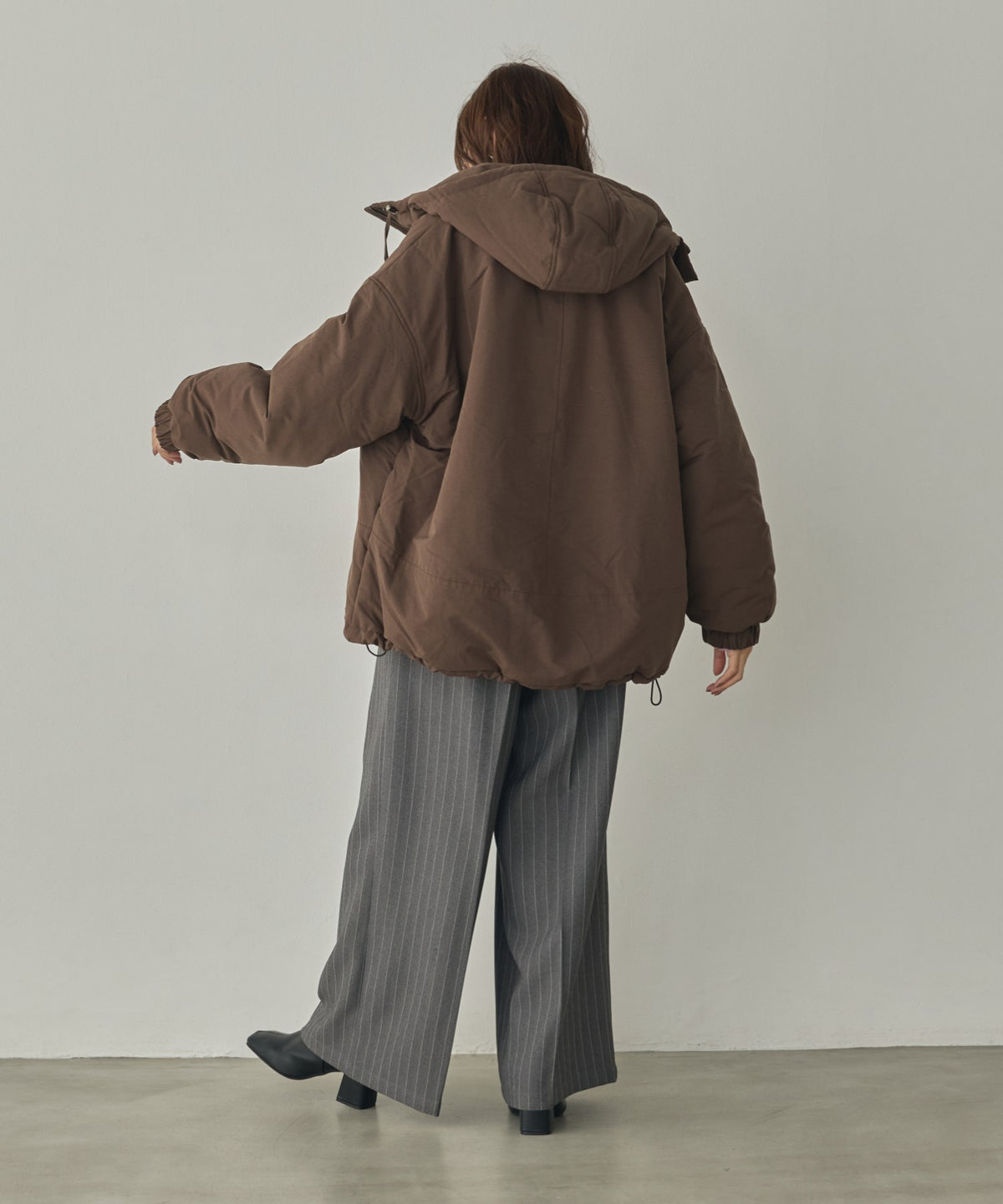 COTTON-LIKE HOODIE COAT