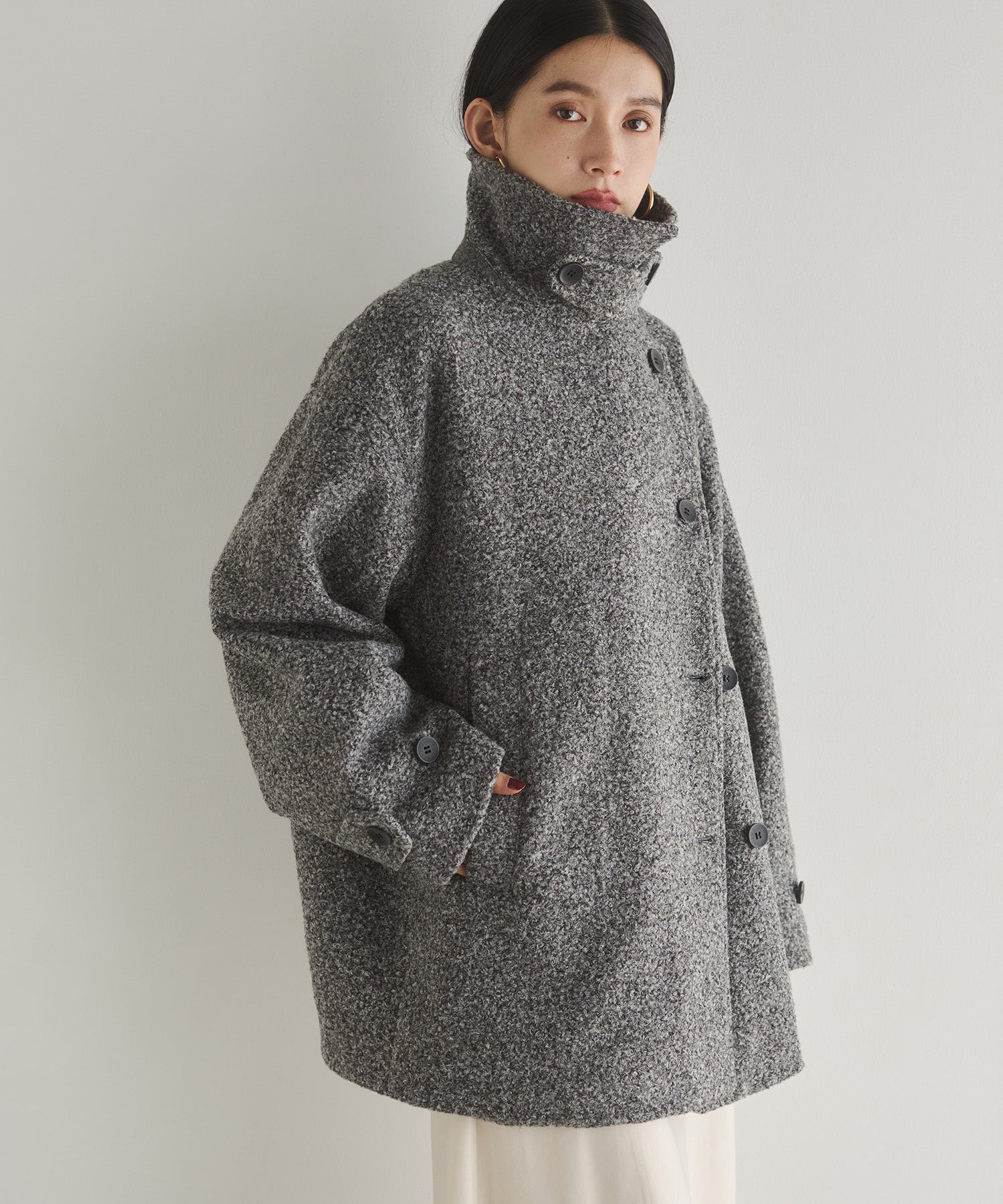 BOUCLE MEDIUM COAT