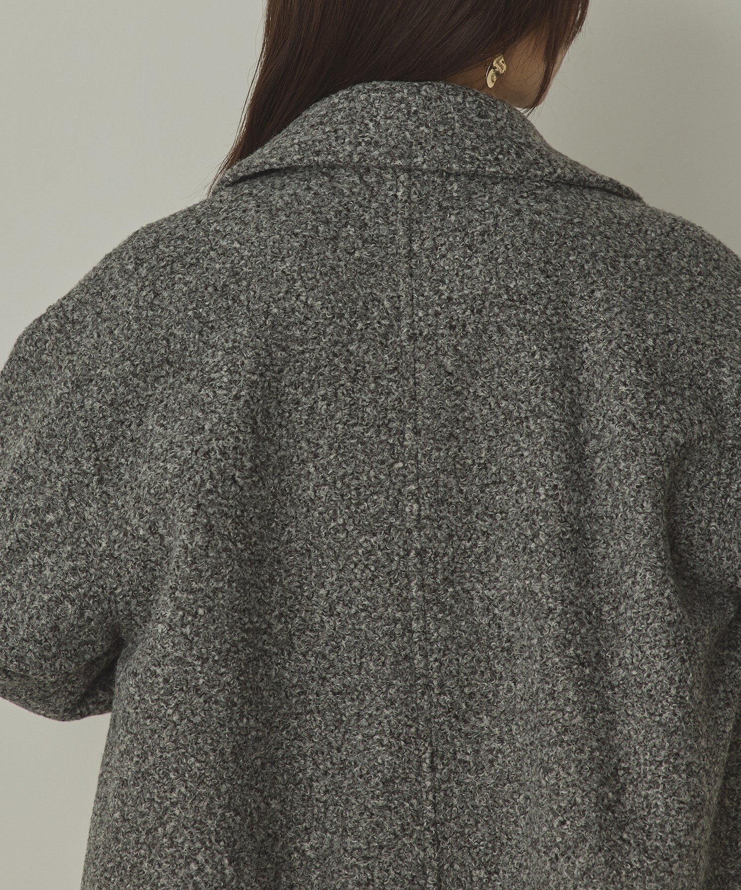 くるくるブークレ ミディアムコート くるくるブークレ ミディアムコート