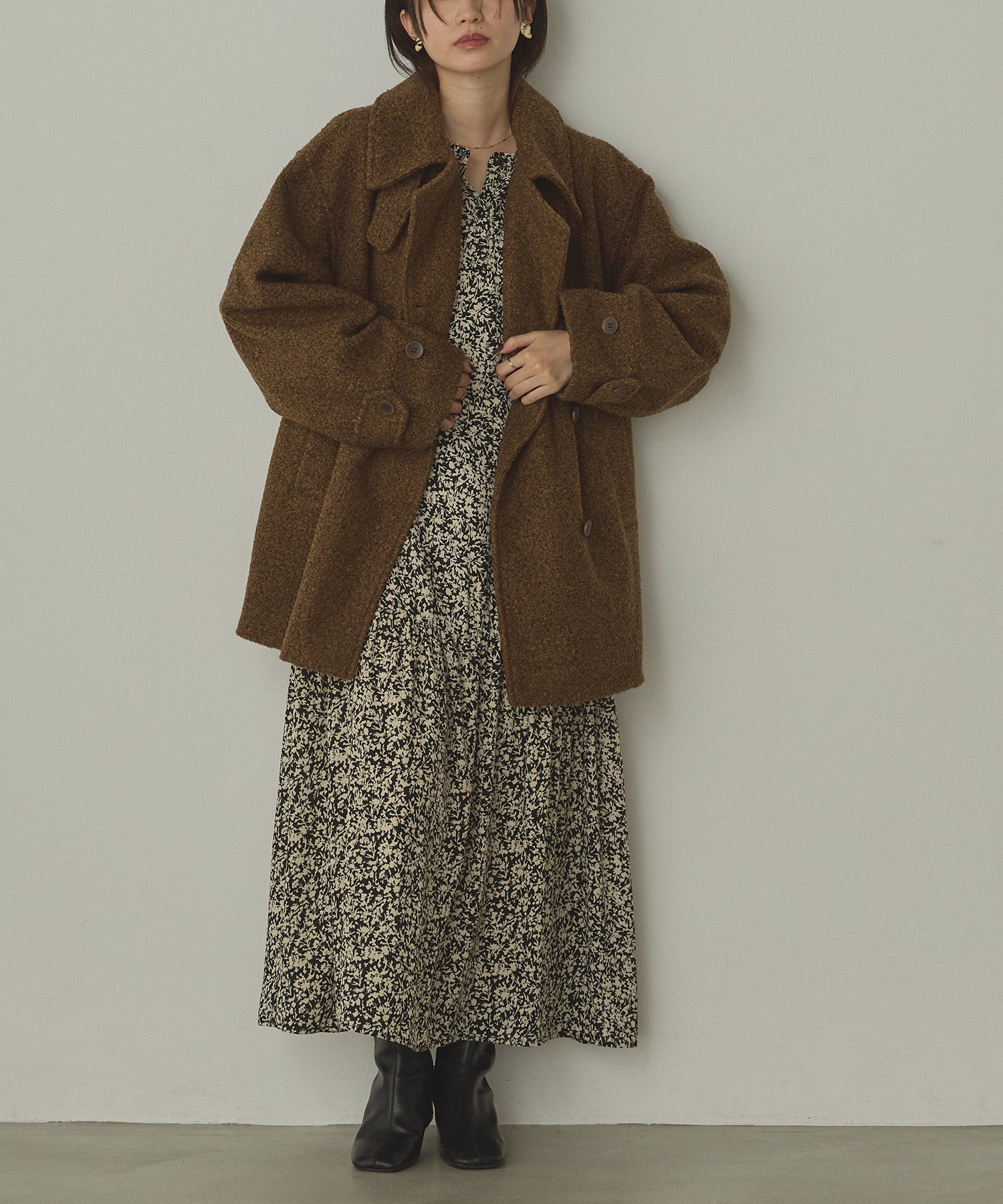 BOUCLE MEDIUM COAT