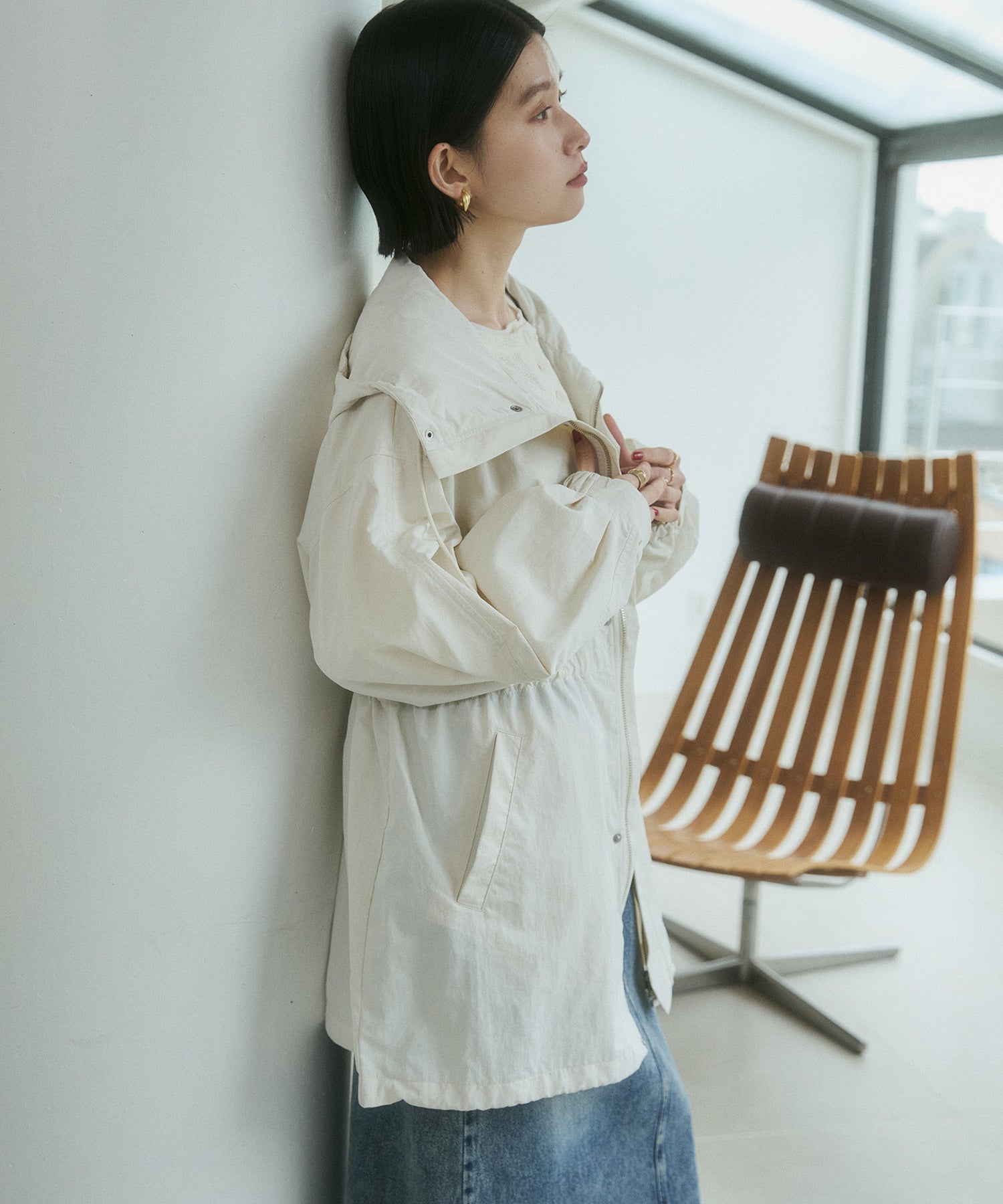 ナイロン マウンテンパーカー