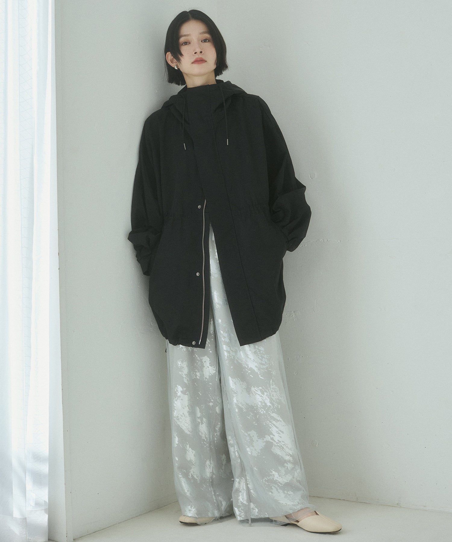 ナイロン マウンテンパーカー