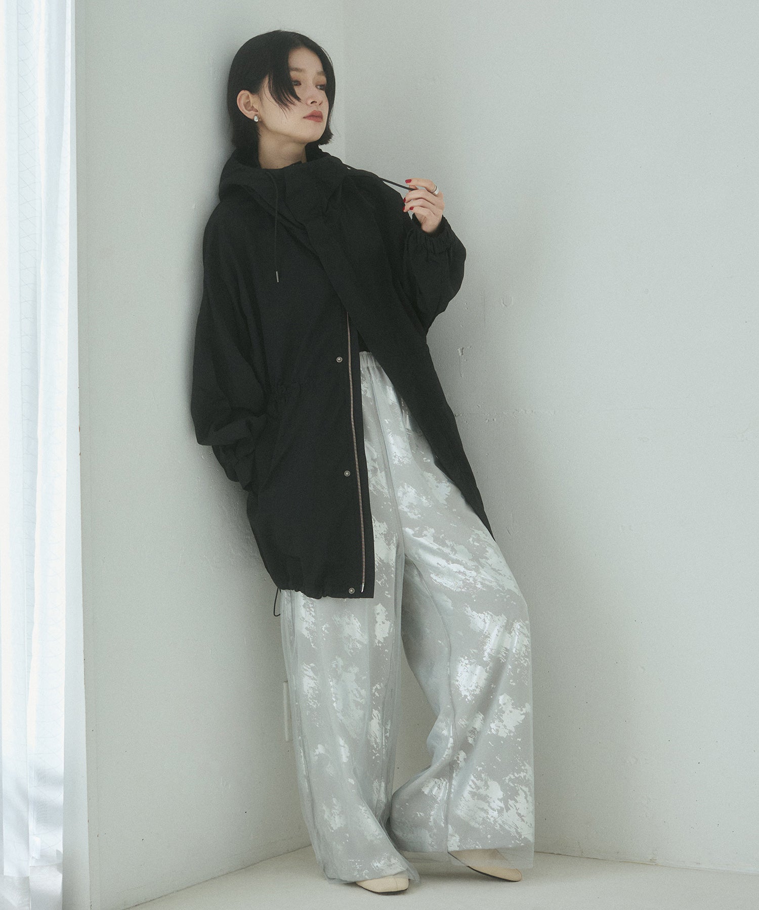 ナイロン マウンテンパーカー