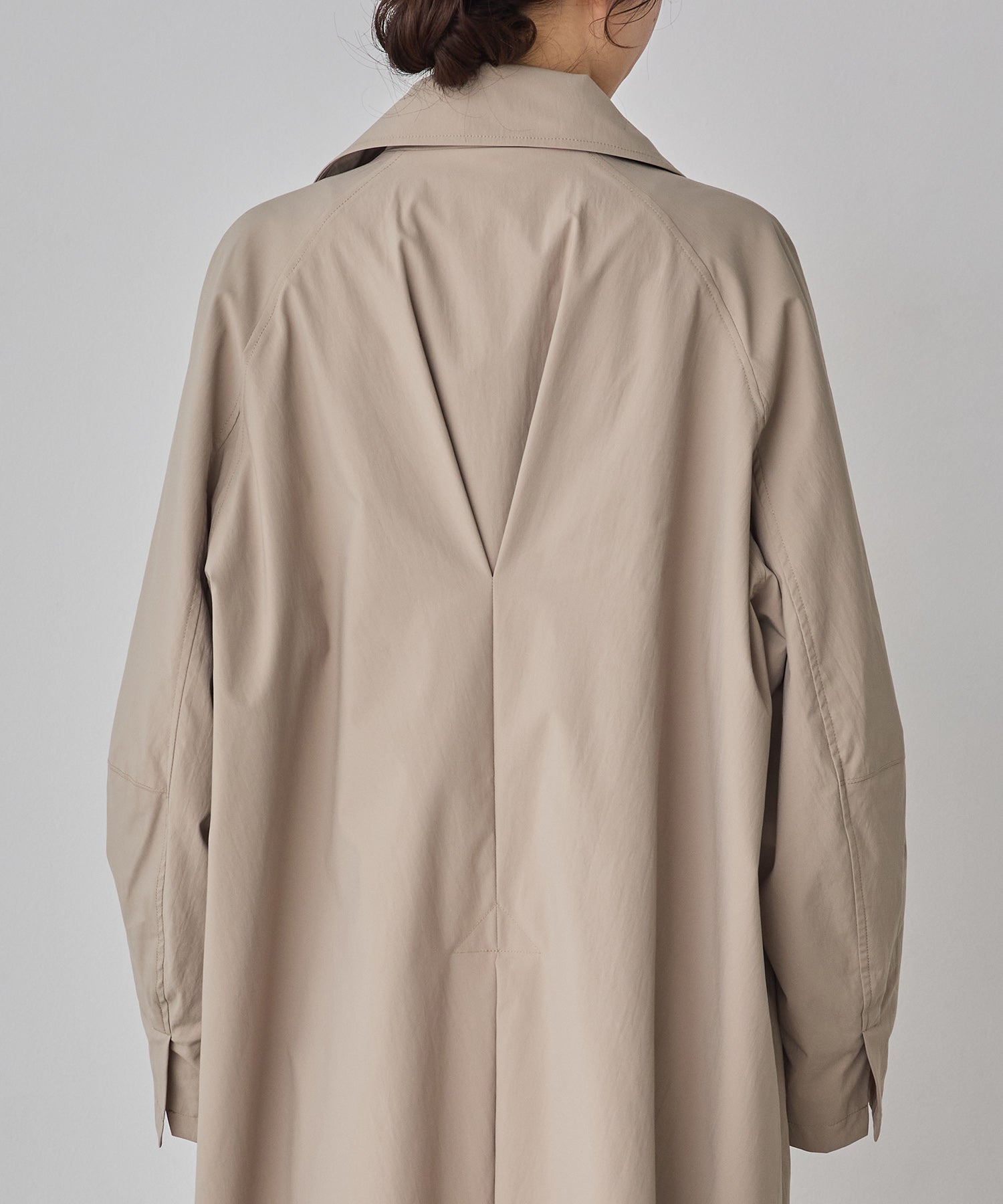 ストレッチポリエステル トレンチコート