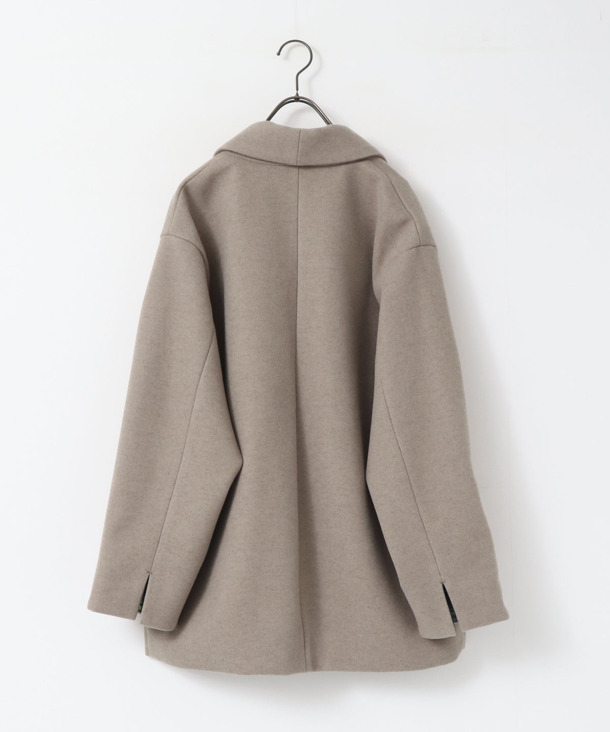 WOOL-LIKE SHAWL-COLLAR COAT
