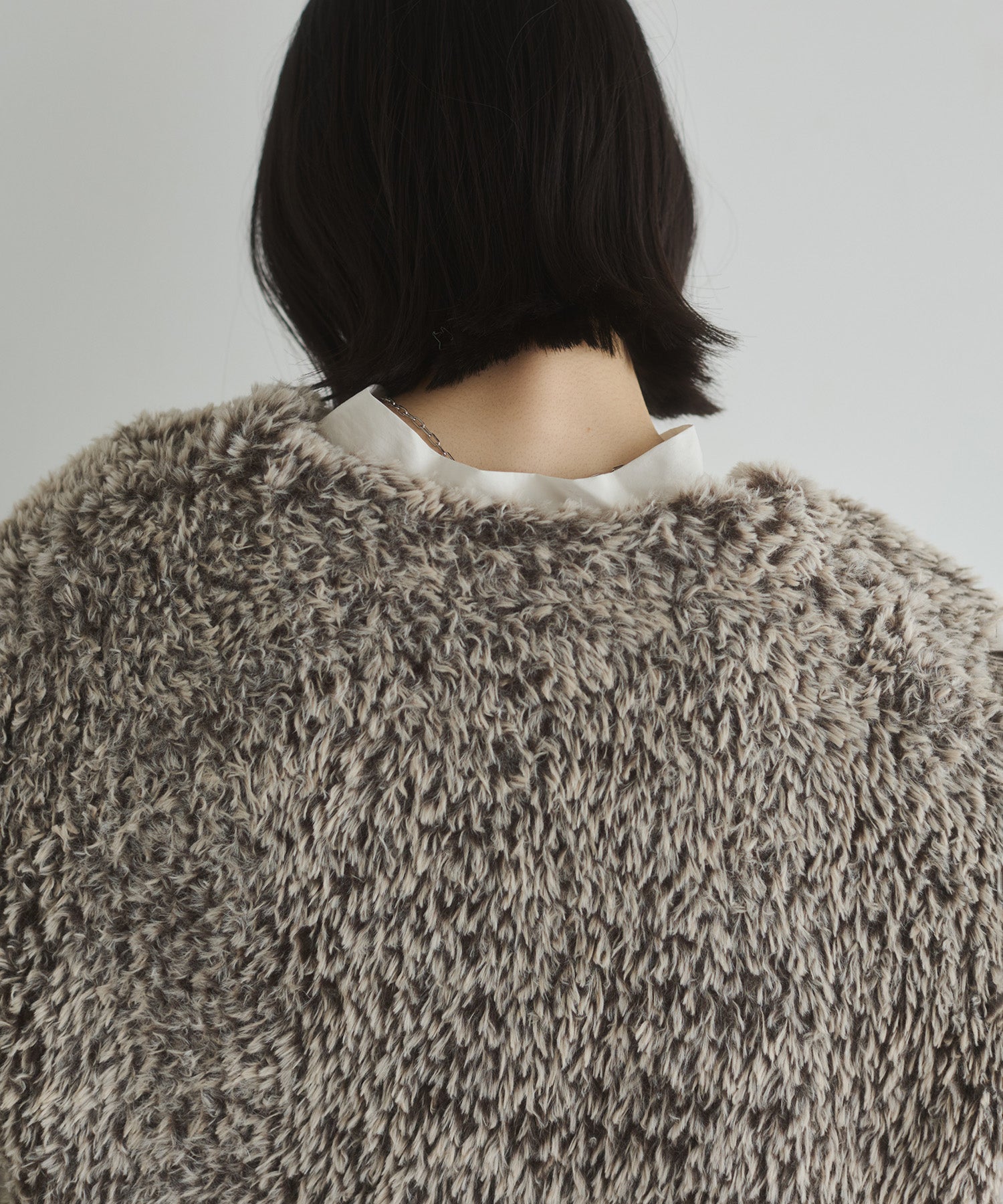 FUR KNIT COAT