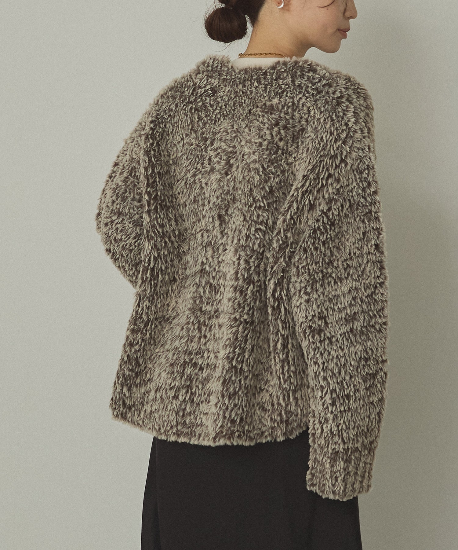 FUR KNIT COAT