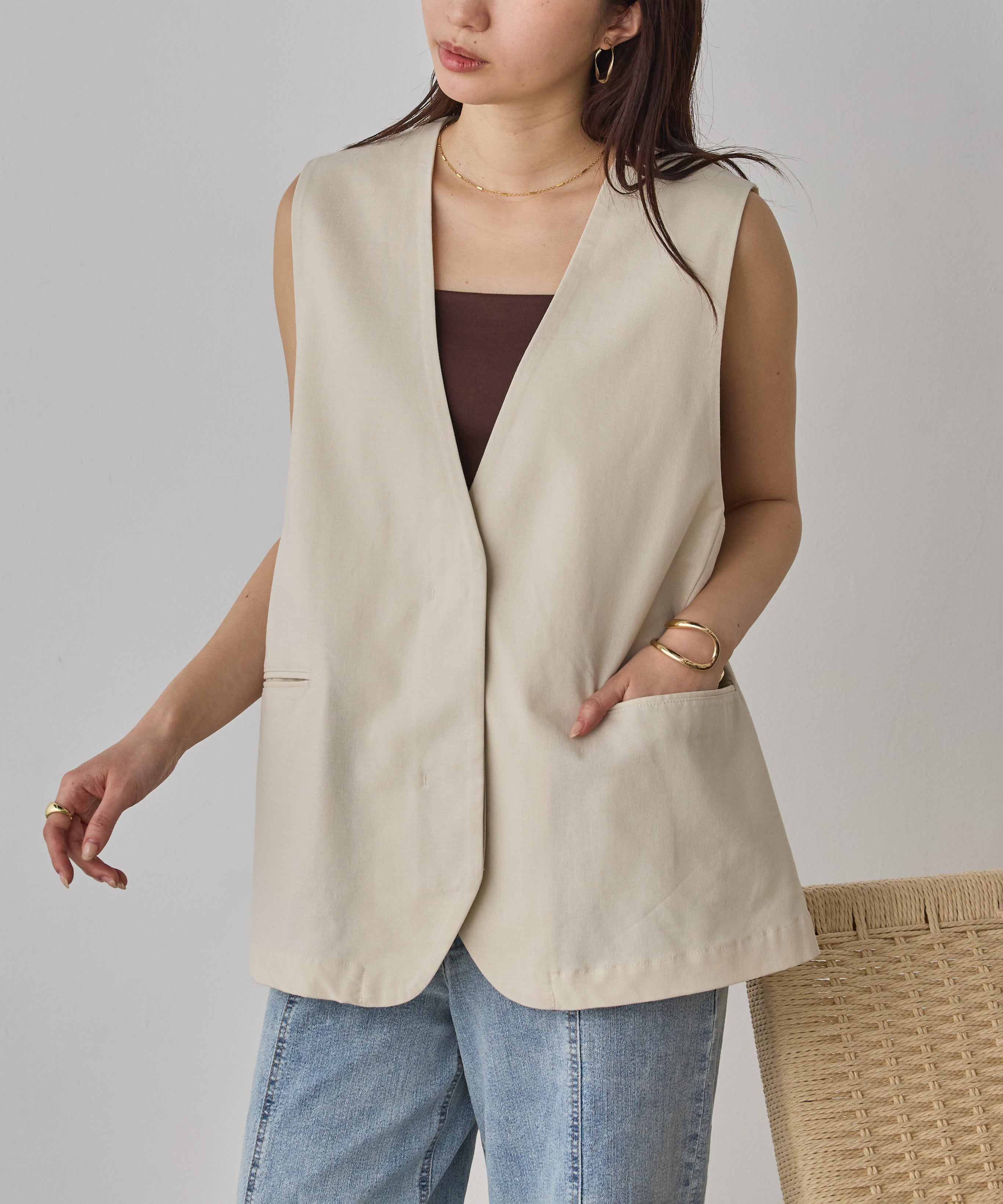 FRENCH LINEN GILET