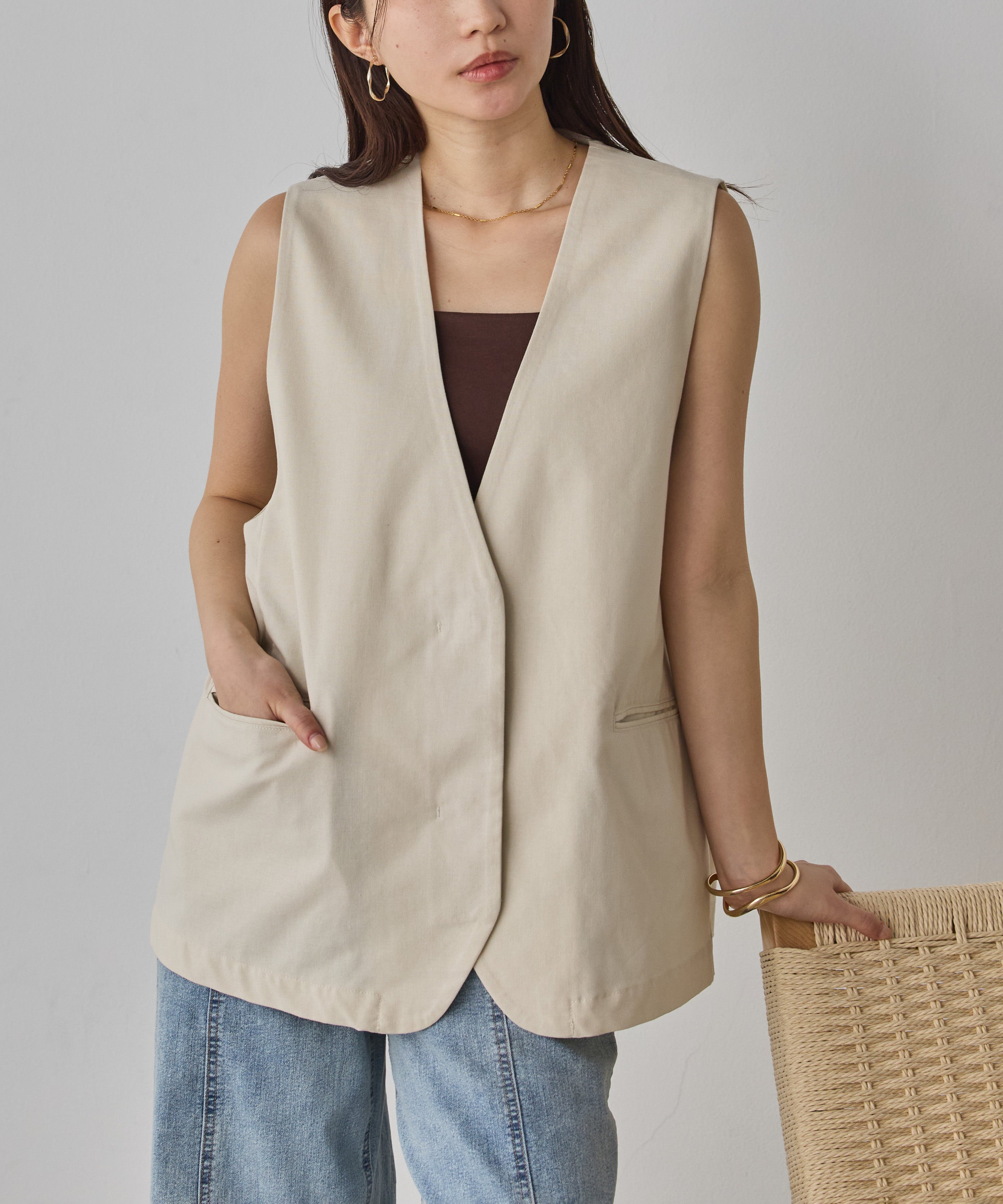 FRENCH LINEN GILET