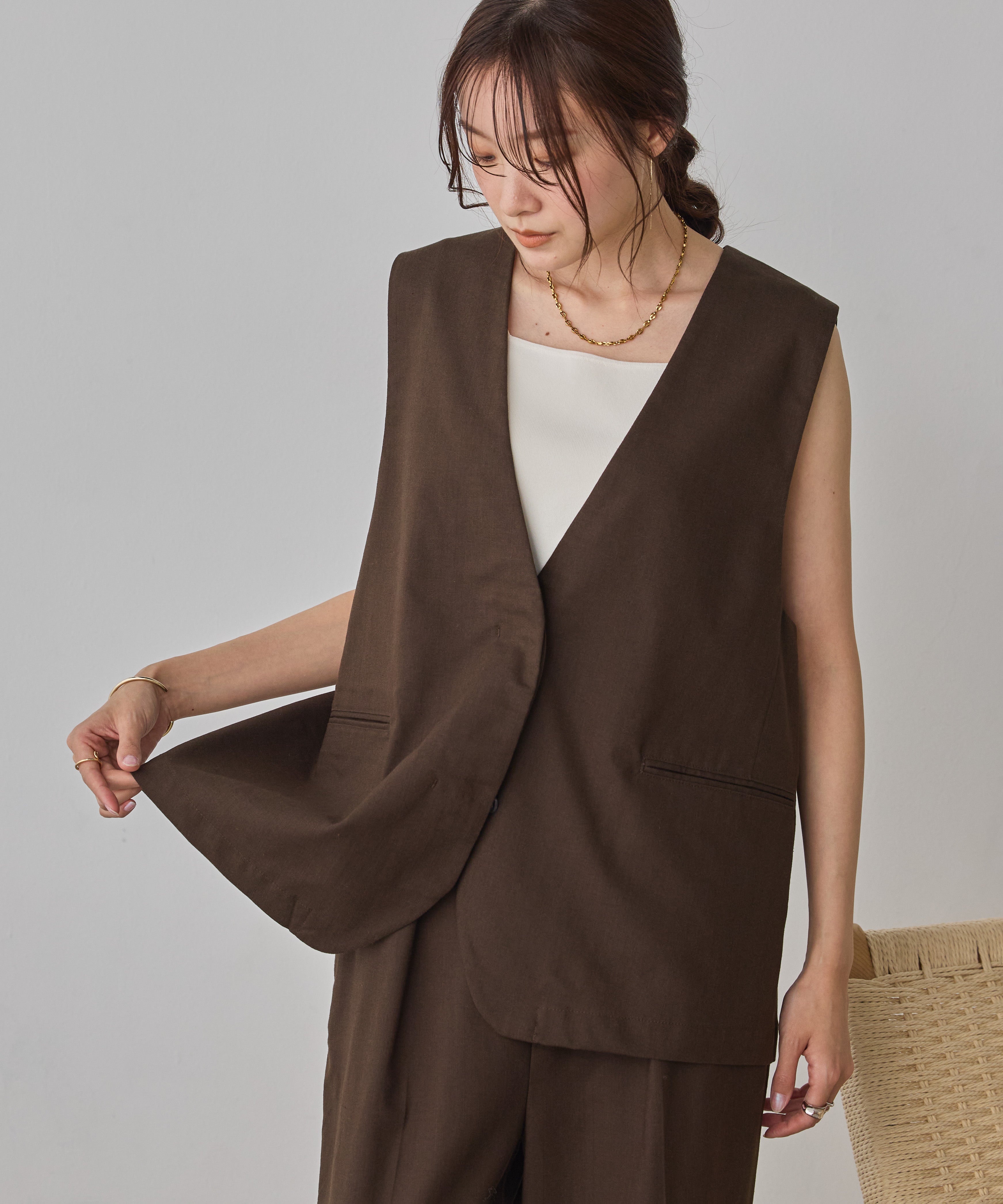 FRENCH LINEN GILET