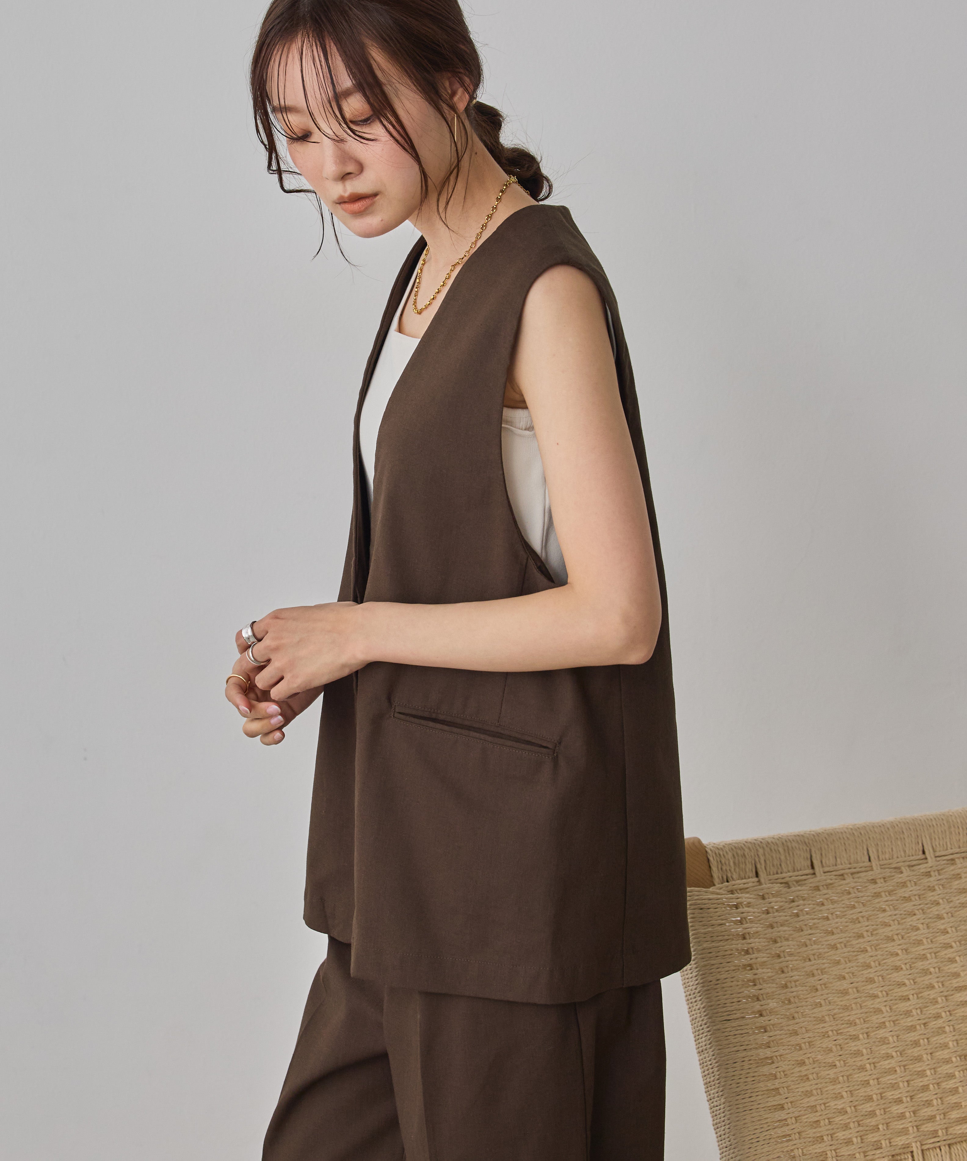 FRENCH LINEN GILET