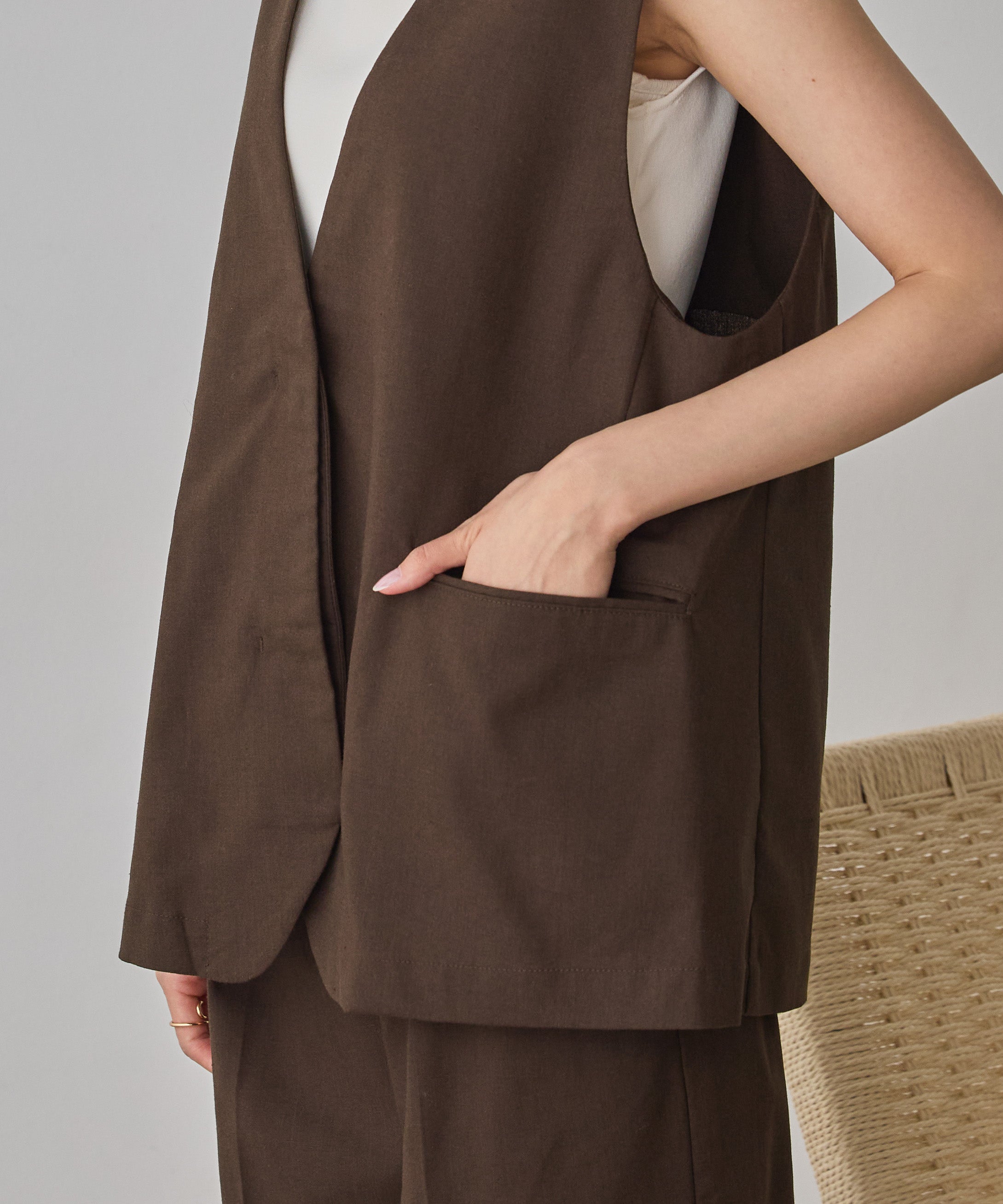 FRENCH LINEN GILET