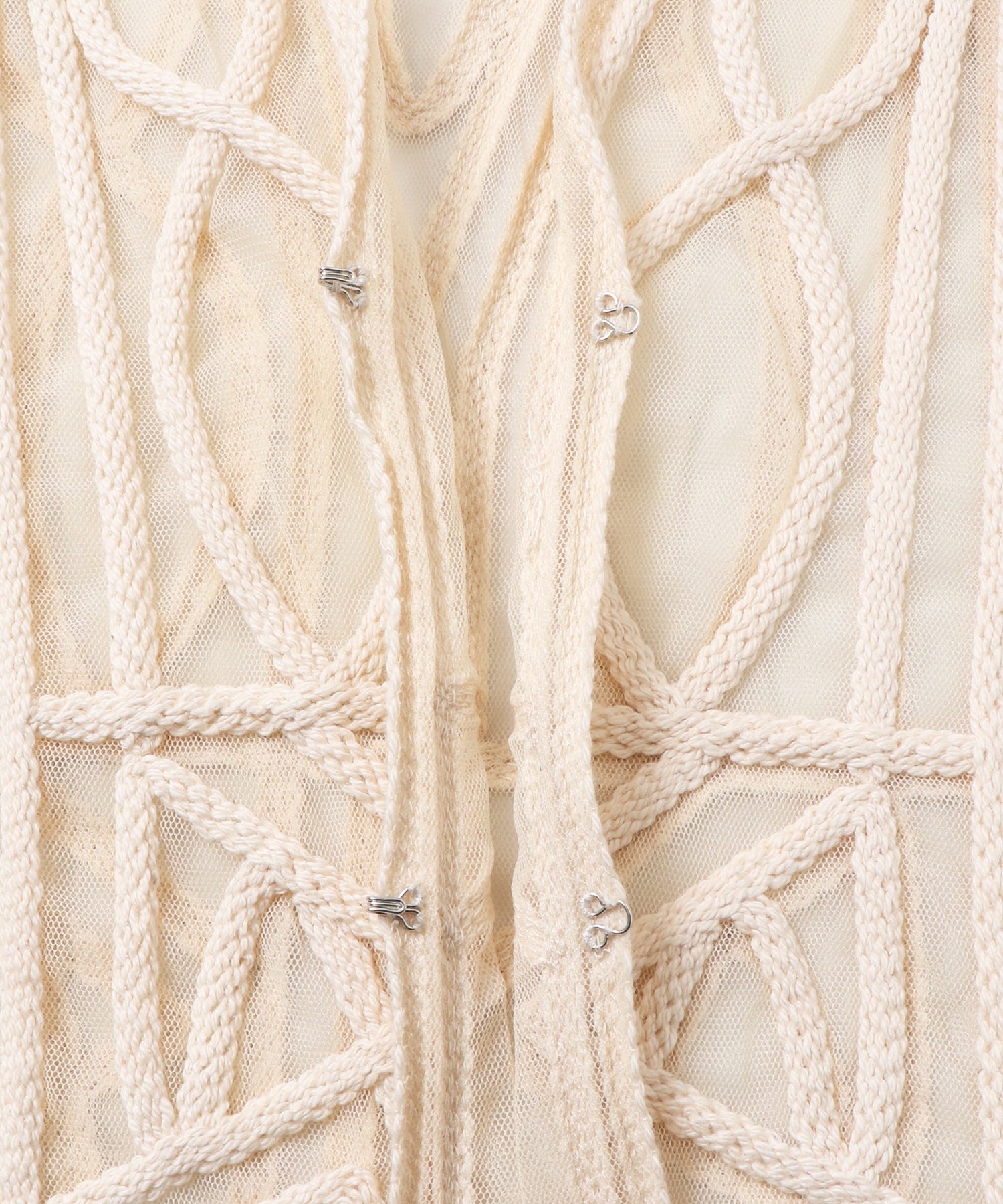 ネット 刺繍ジレ