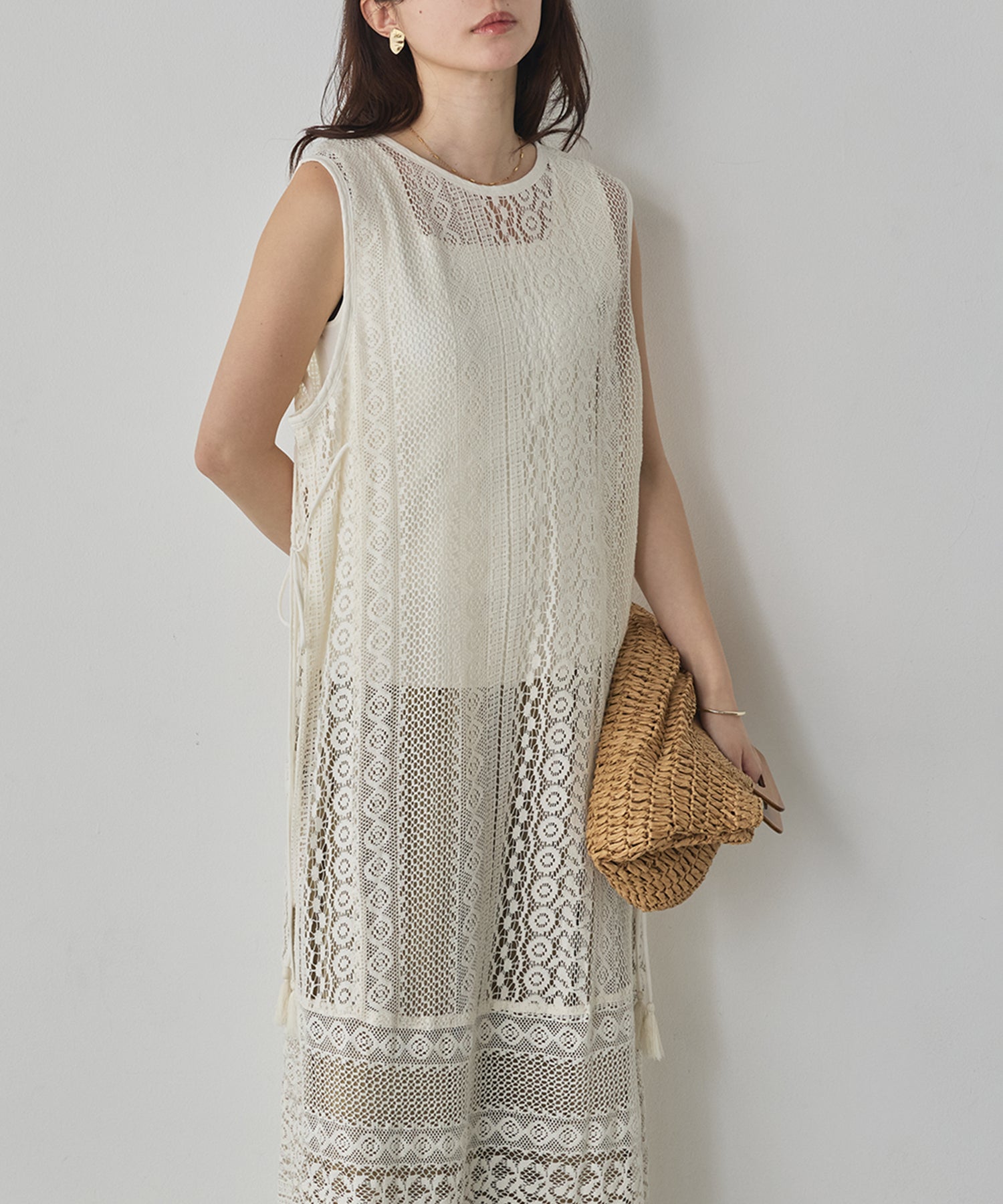 LACE LONG GILET